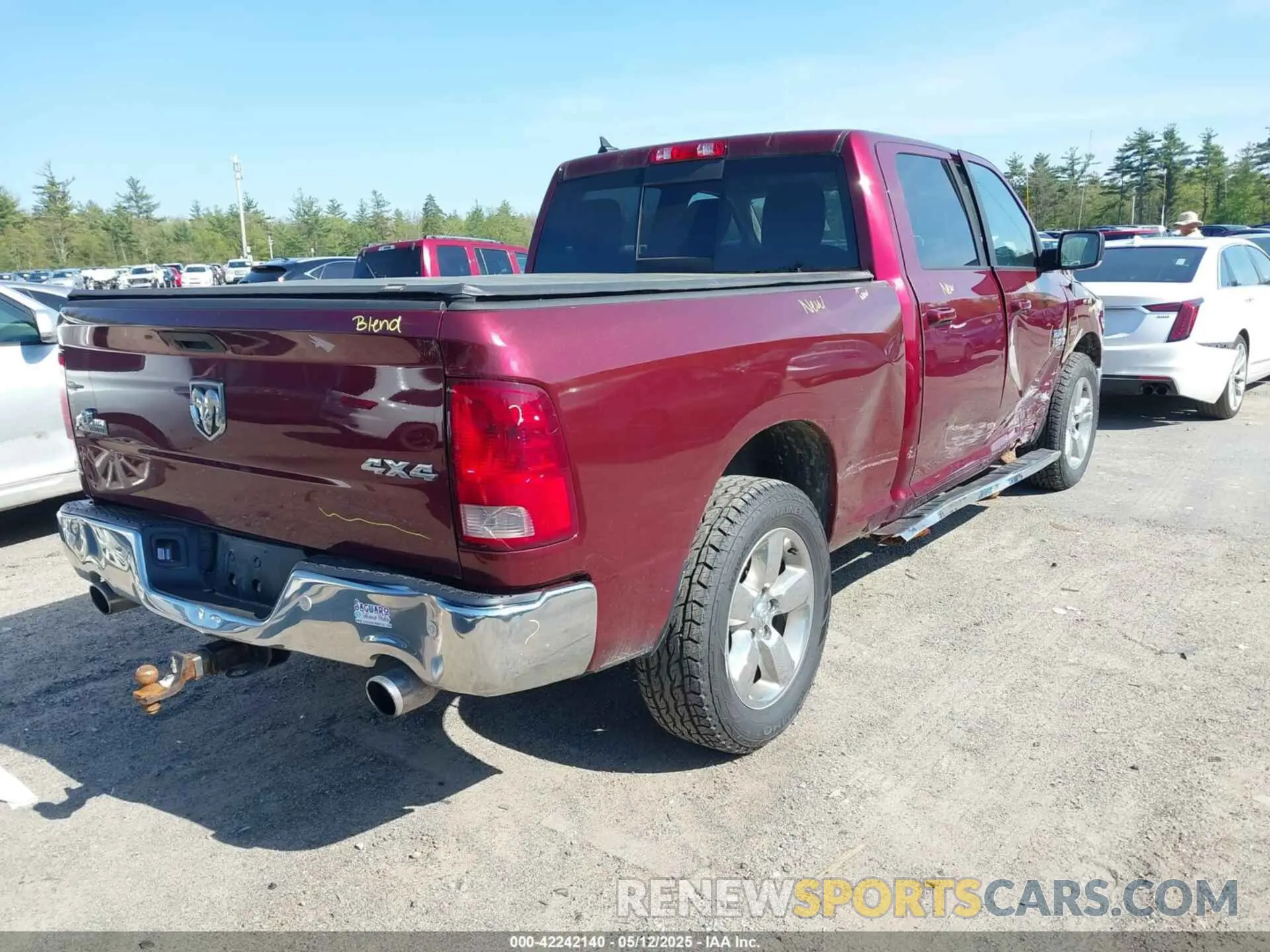 4 Photograph of a damaged car 1C6RR7TT8KS606267 RAM 1500 CLASSIC 2019