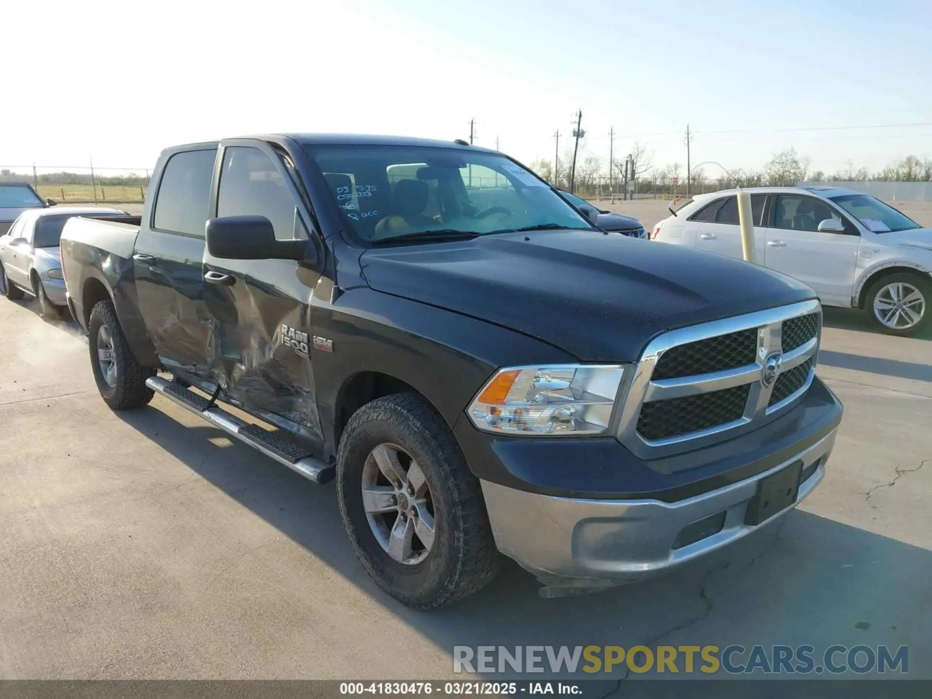 1 Photograph of a damaged car 3C6RR7LT0KG630070 RAM 1500 CLASSIC 2019