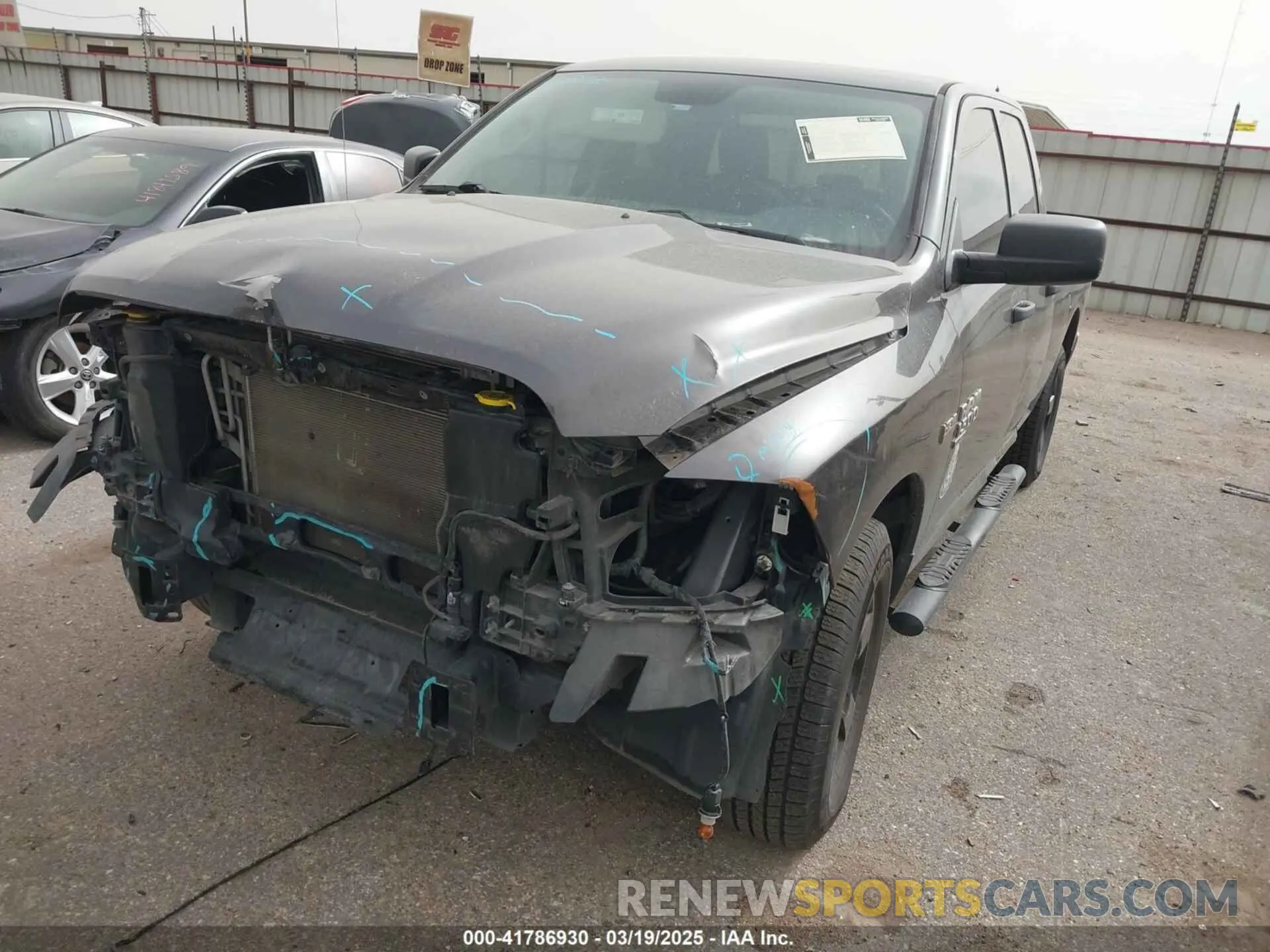 2 Photograph of a damaged car 1C6RR6FT1LS147915 RAM 1500 CLASSIC 2020