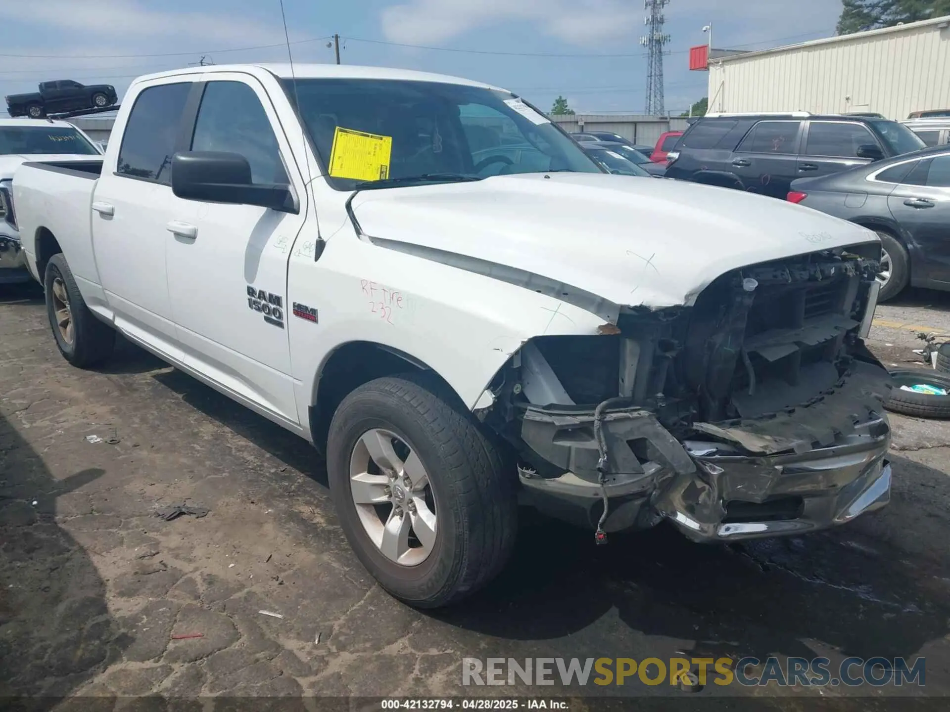 1 Photograph of a damaged car 1C6RR6TT9LS111068 RAM 1500 CLASSIC 2020