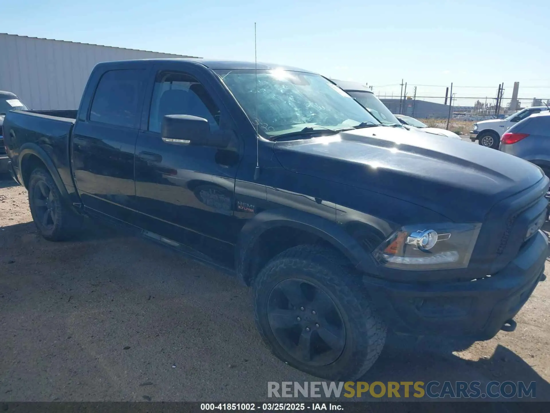 1 Photograph of a damaged car 1C6RR7LT4LS136952 RAM 1500 CLASSIC 2020