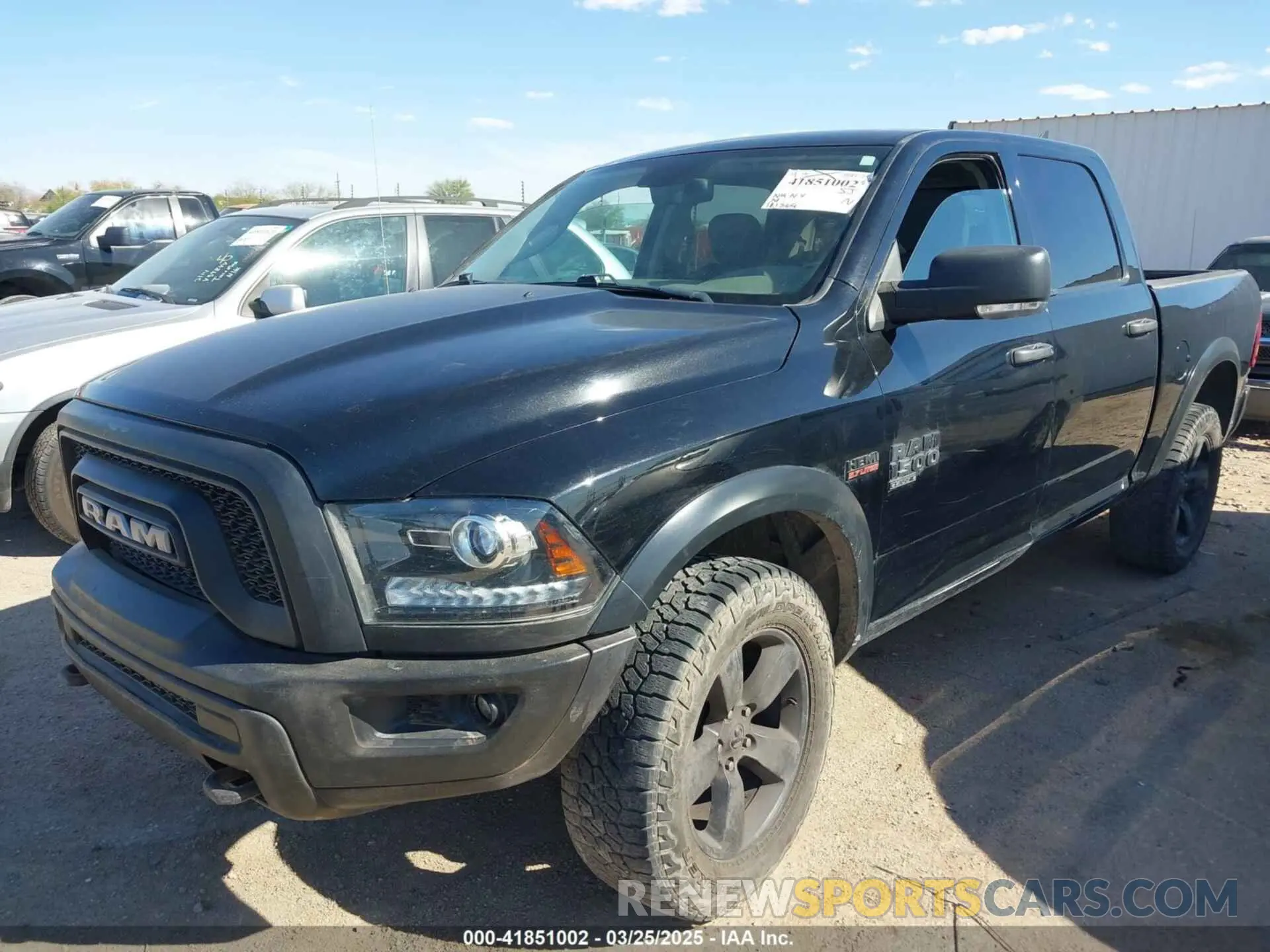 2 Photograph of a damaged car 1C6RR7LT4LS136952 RAM 1500 CLASSIC 2020