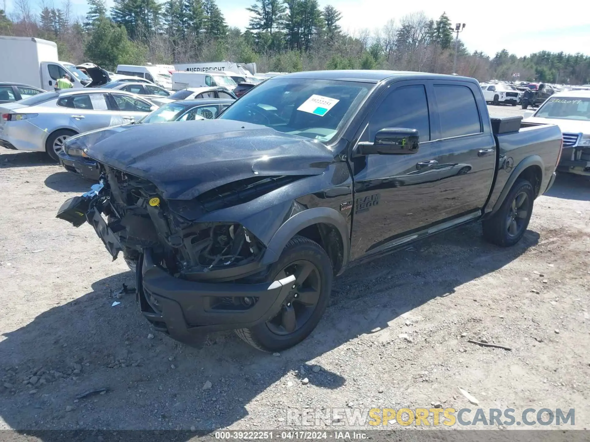 2 Photograph of a damaged car 1C6RR7LTXLS155568 RAM 1500 CLASSIC 2020