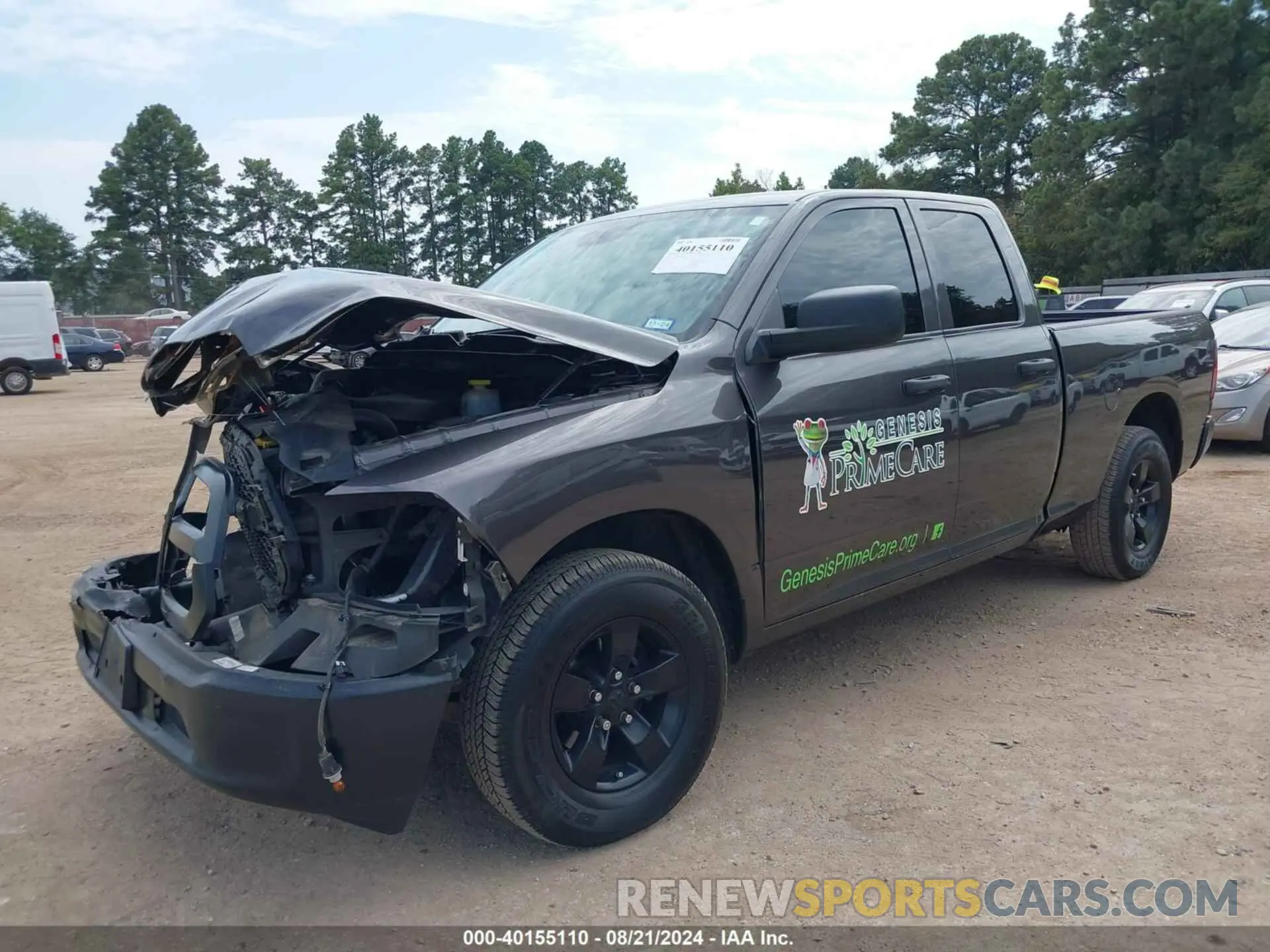 2 Photograph of a damaged car 1C6RR6FG6MS563480 RAM 1500 CLASSIC 2021