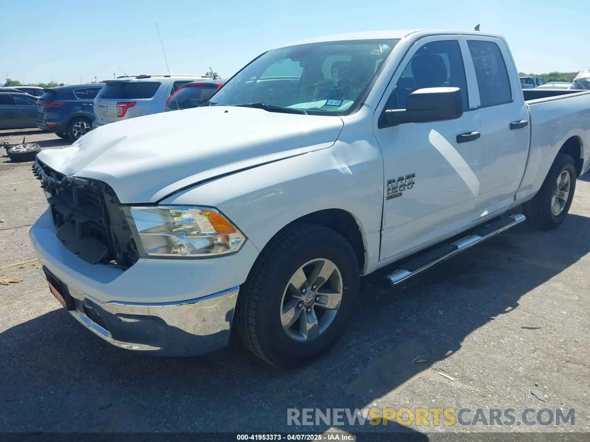 2 Photograph of a damaged car 1C6RR6FGXMS506585 RAM 1500 CLASSIC 2021