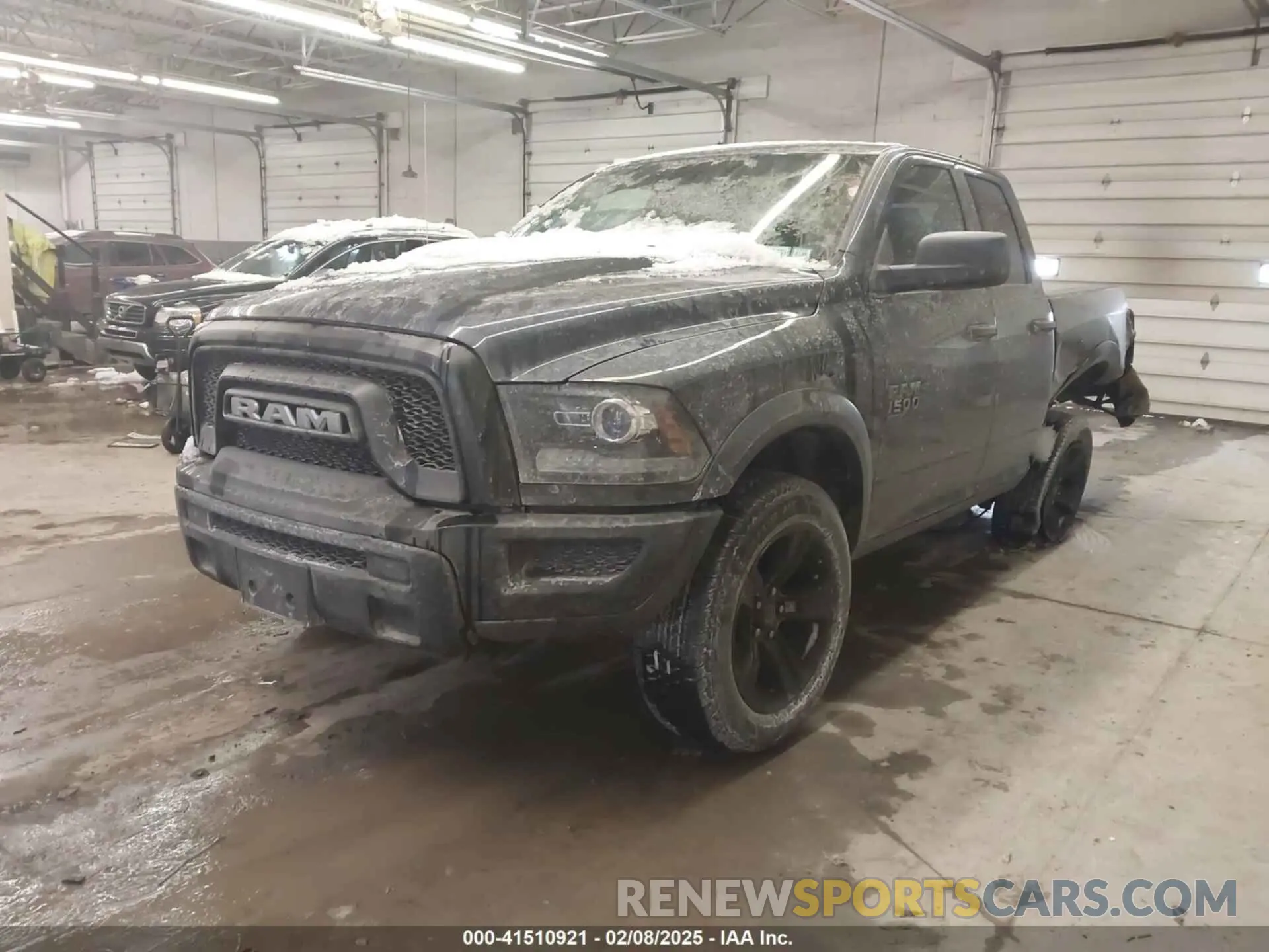 2 Photograph of a damaged car 1C6RR7GG2MS507332 RAM 1500 CLASSIC 2021