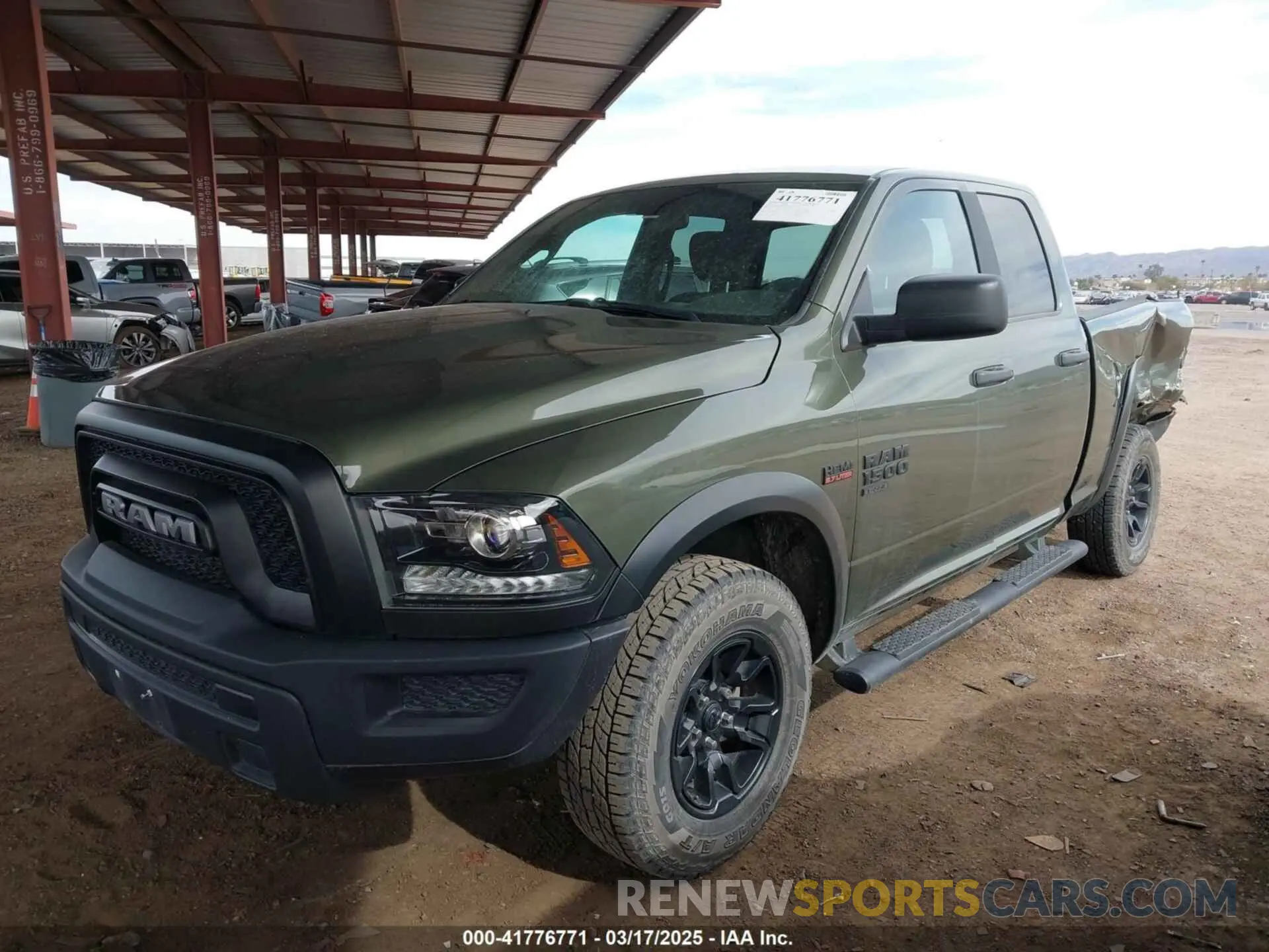 2 Photograph of a damaged car 1C6RR7GT0MS583144 RAM 1500 CLASSIC 2021