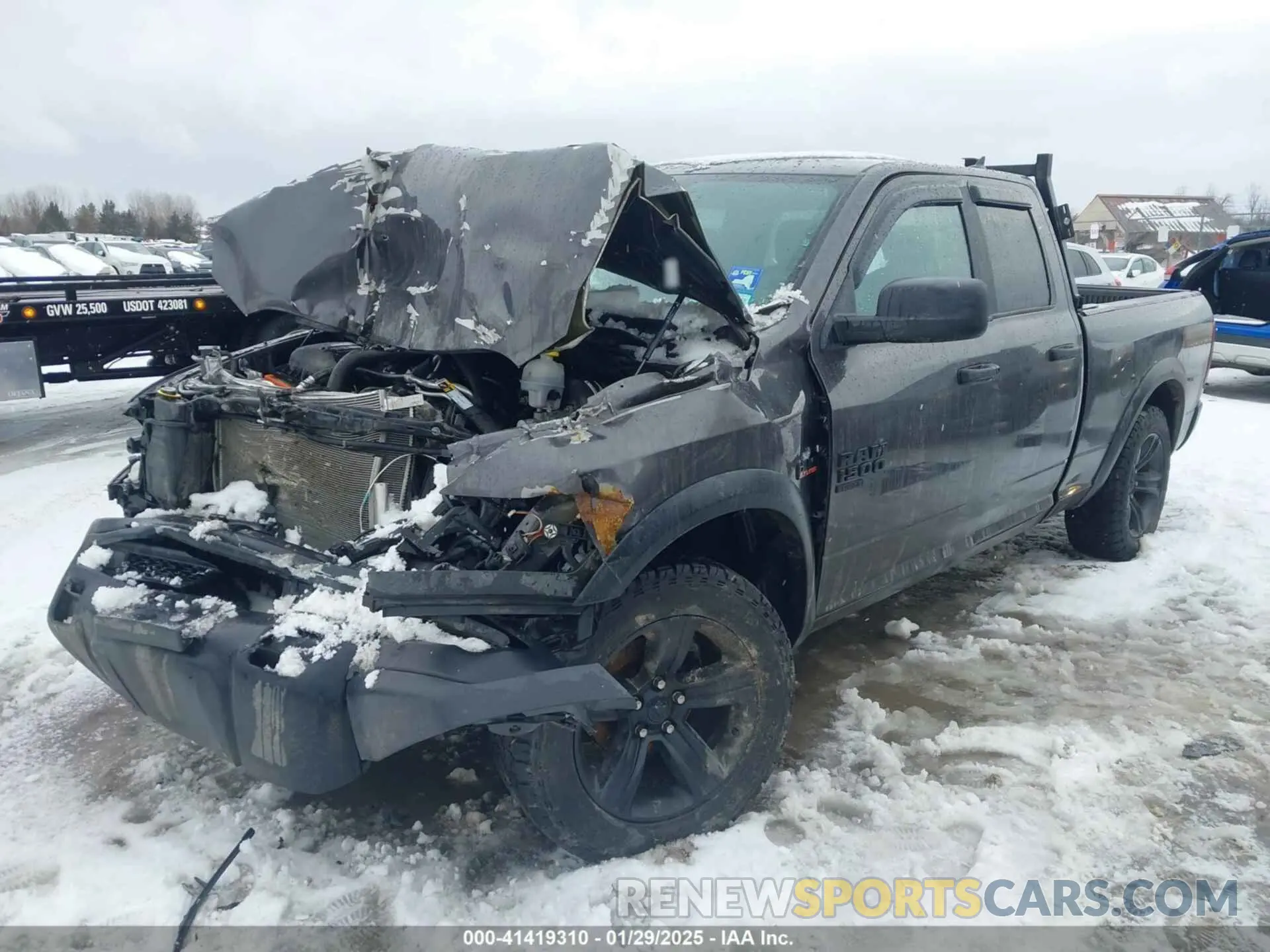 2 Photograph of a damaged car 1C6RR7GT8MS510233 RAM 1500 CLASSIC 2021