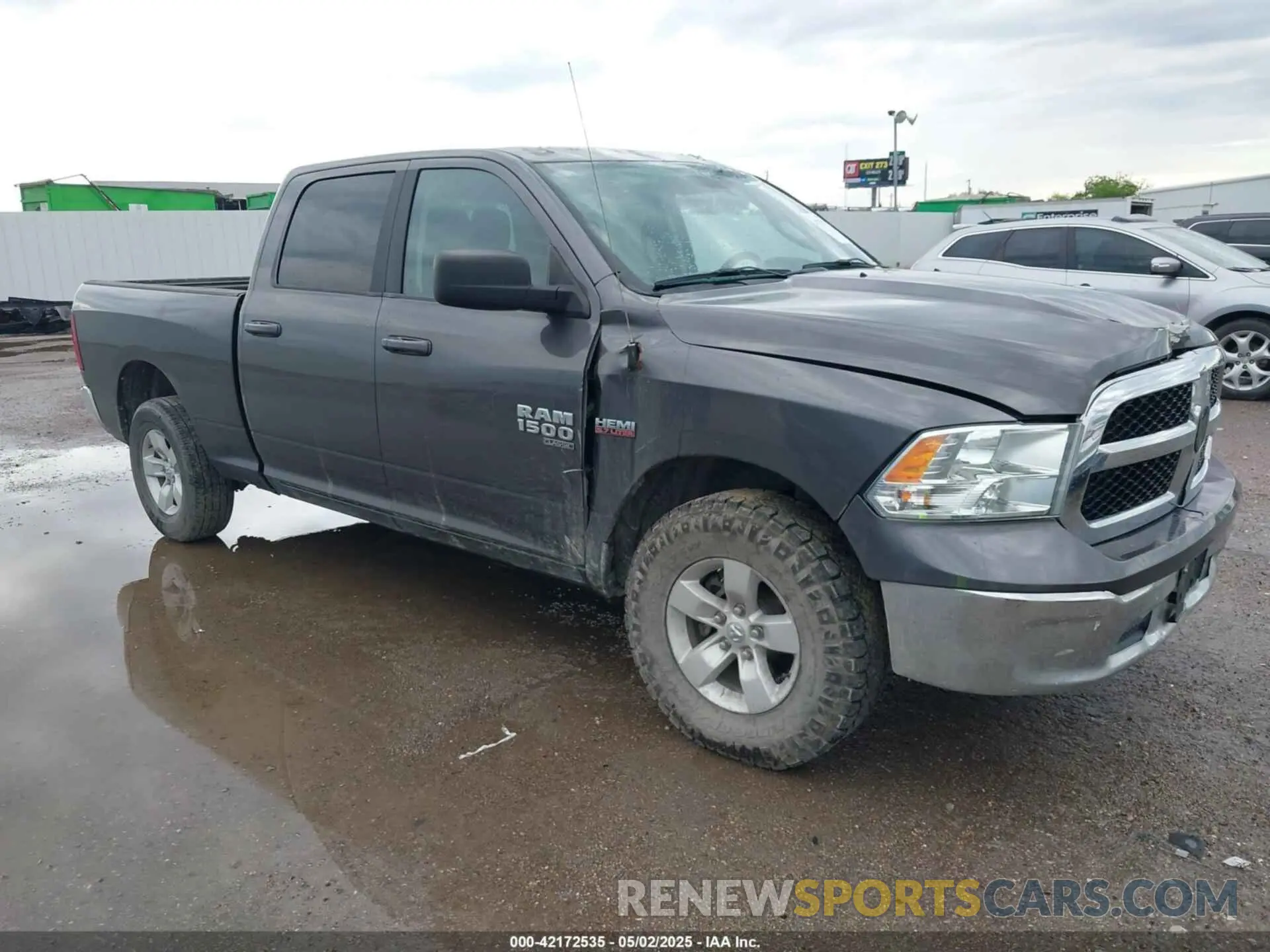 1 Photograph of a damaged car 1C6RR7TT1MS516817 RAM 1500 CLASSIC 2021