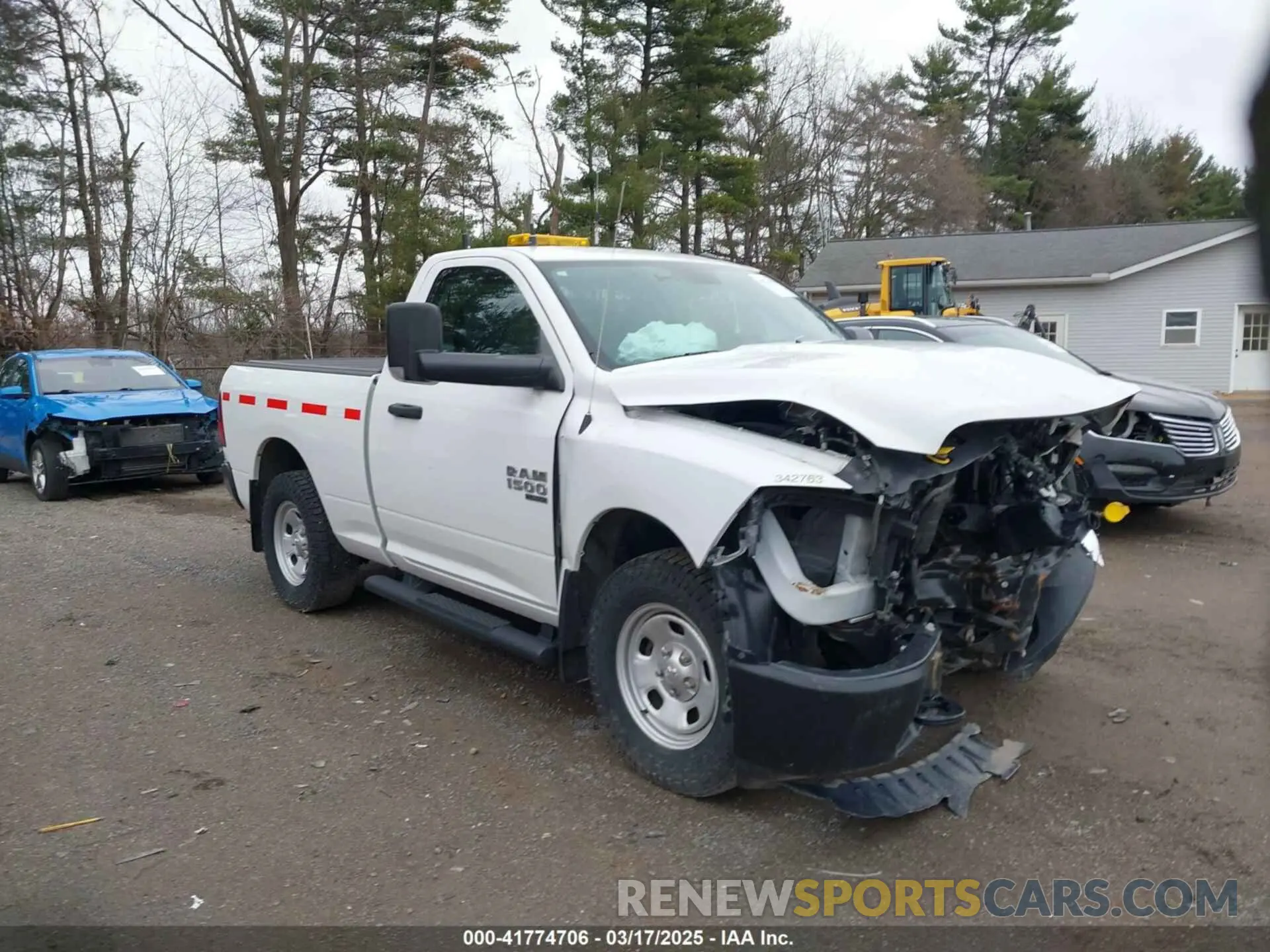 1 Photograph of a damaged car 3C6JR7AG0MG714458 RAM 1500 CLASSIC 2021