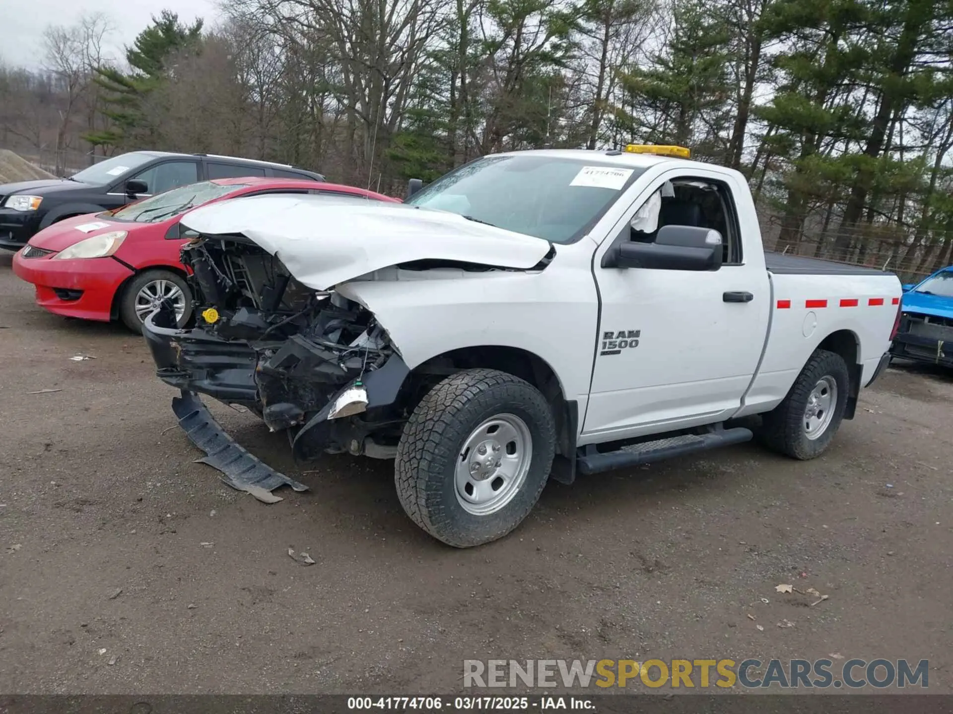 2 Photograph of a damaged car 3C6JR7AG0MG714458 RAM 1500 CLASSIC 2021