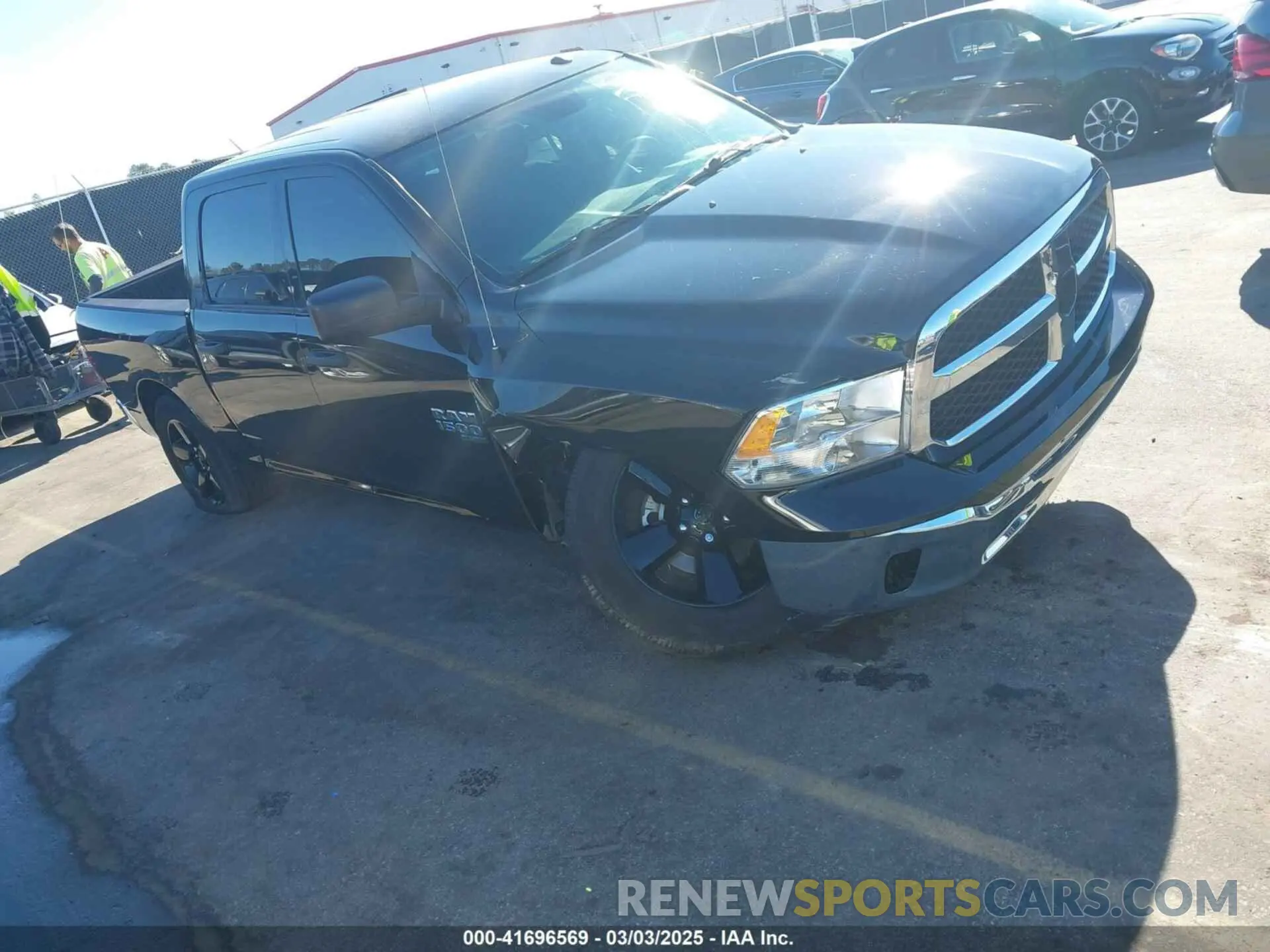 1 Photograph of a damaged car 3C6RR6KG2MG711606 RAM 1500 CLASSIC 2021