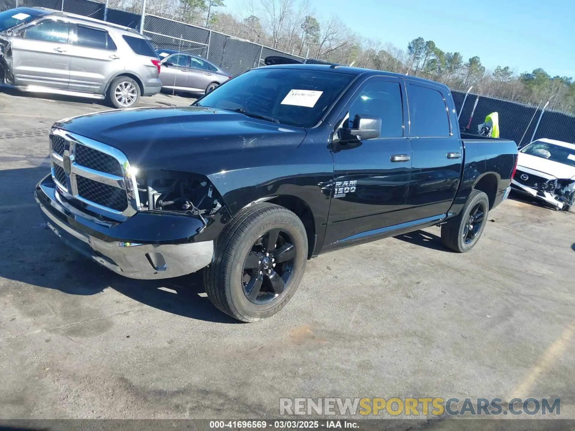 2 Photograph of a damaged car 3C6RR6KG2MG711606 RAM 1500 CLASSIC 2021
