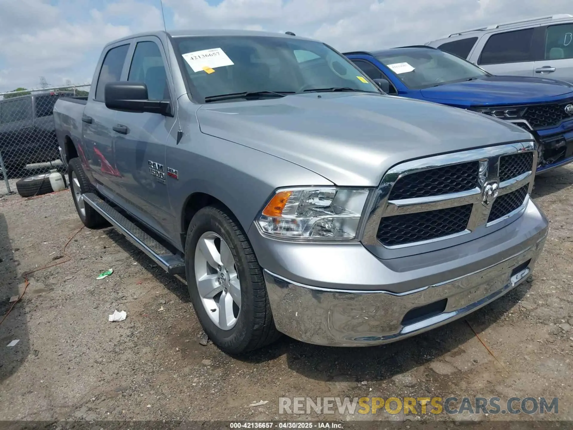1 Photograph of a damaged car 3C6RR7KT7MG665242 RAM 1500 CLASSIC 2021
