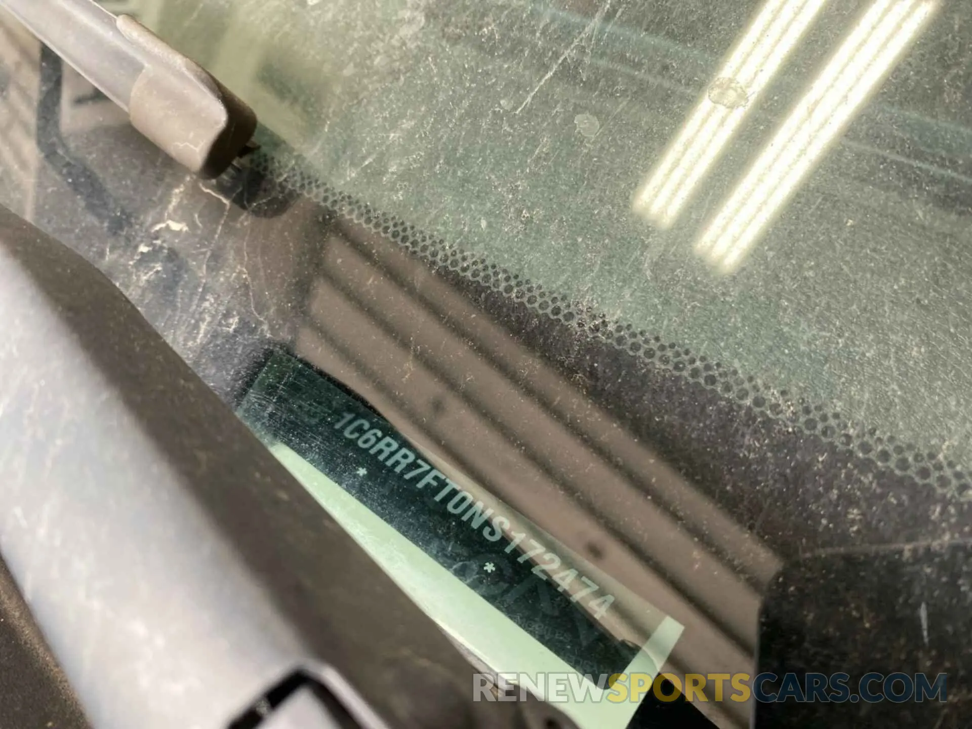 1 Photograph of a damaged car 1C6RR7FT0NS172474 RAM 1500 CLASSIC 2022