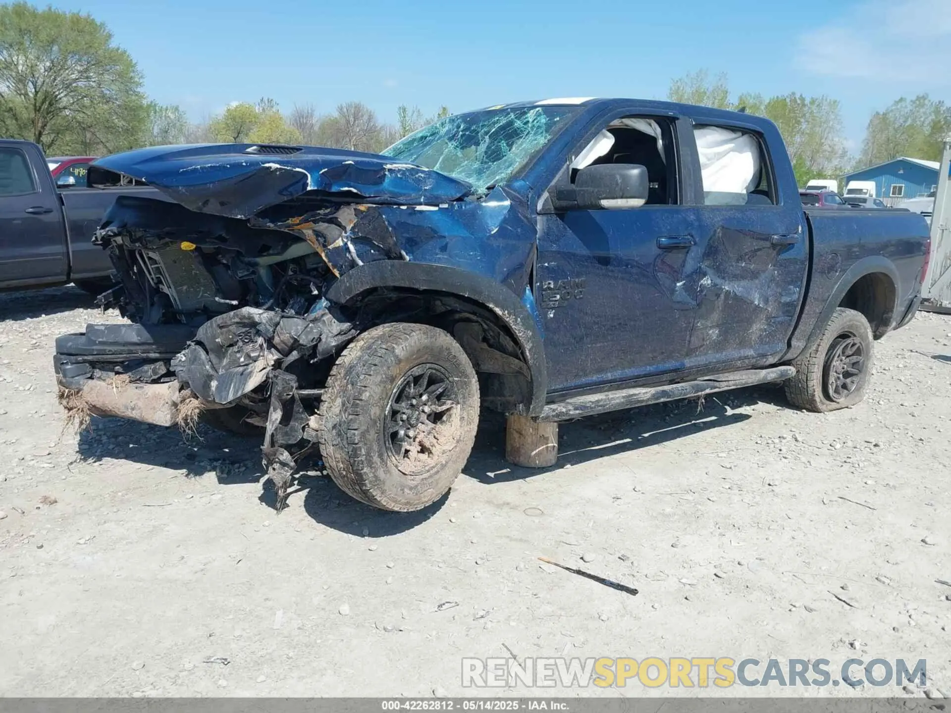 2 Photograph of a damaged car 1C6RR7LG3NS131358 RAM 1500 CLASSIC 2022