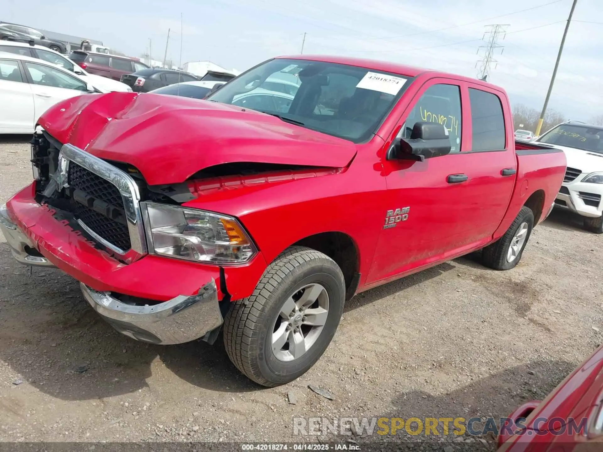 2 Photograph of a damaged car 1C6RR7LG2PS516882 RAM 1500 CLASSIC 2023