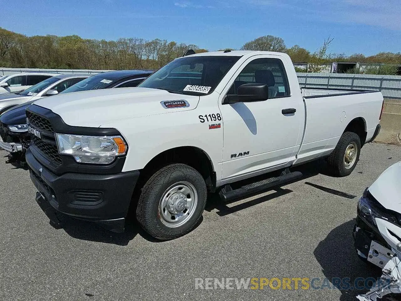 1 Photograph of a damaged car 3C6MR4AJ6KG569267 RAM 2500 2019