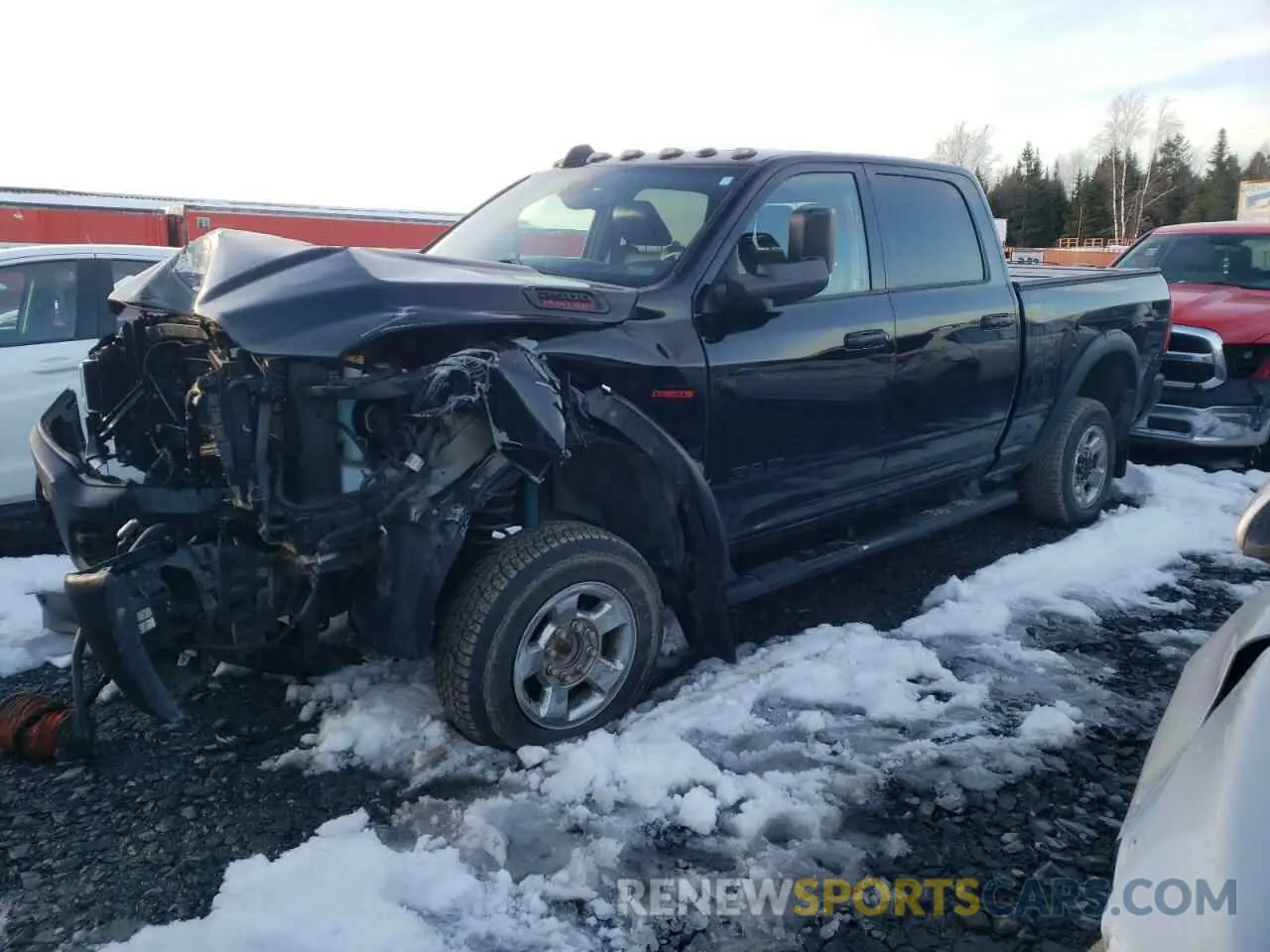 1 Photograph of a damaged car 3C6TR5EJ0KG568515 RAM 2500 2019