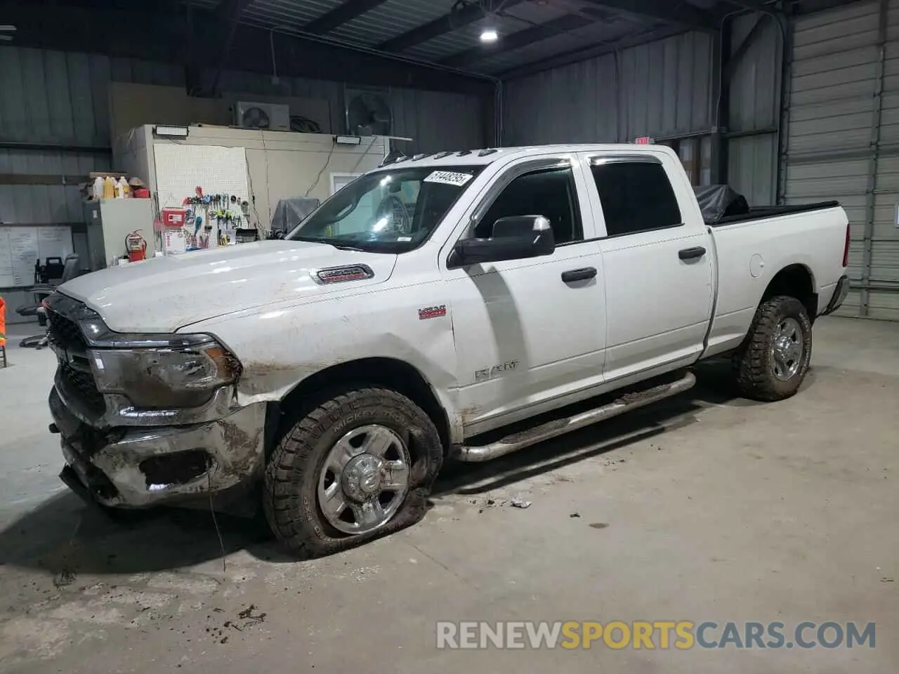 1 Photograph of a damaged car 3C6UR5CJ0KG633399 RAM 2500 2019