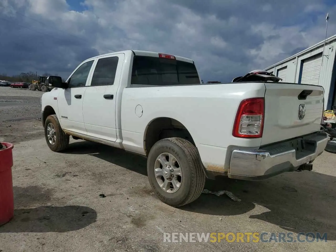 2 Photograph of a damaged car 3C6UR5CJ2KG565445 RAM 2500 2019