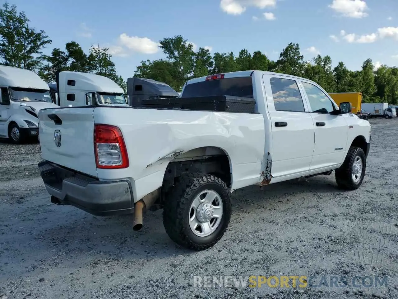 3 Photograph of a damaged car 3C6UR5CJ2KG574713 RAM 2500 2019