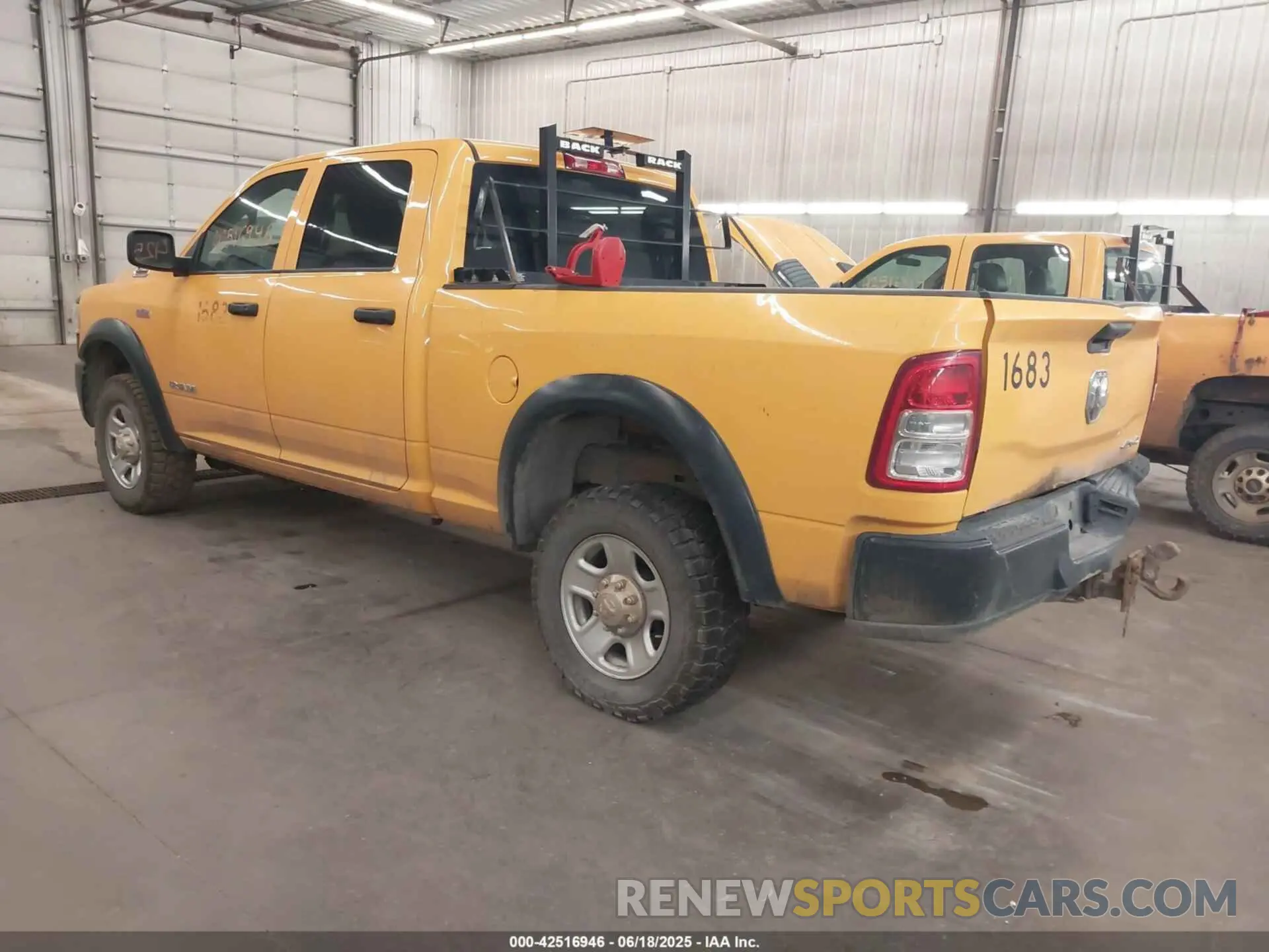 3 Photograph of a damaged car 3C6UR5CJ6KG620320 RAM 2500 2019