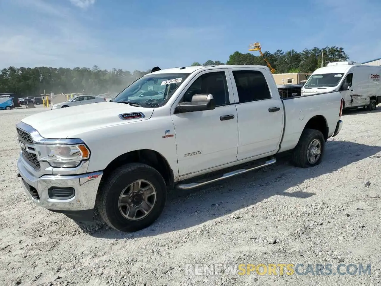 1 Photograph of a damaged car 3C6UR5CL7KG576779 RAM 2500 2019
