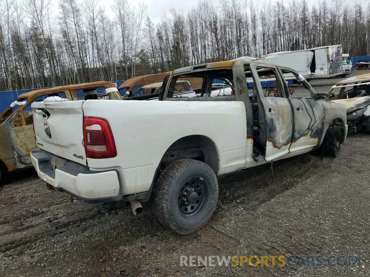3 Photograph of a damaged car 3C6UR5DL6KG517981 RAM 2500 2019