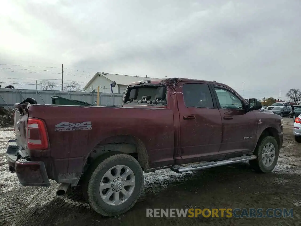 3 Photograph of a damaged car 3C6UR5DL8KG608735 RAM 2500 2019