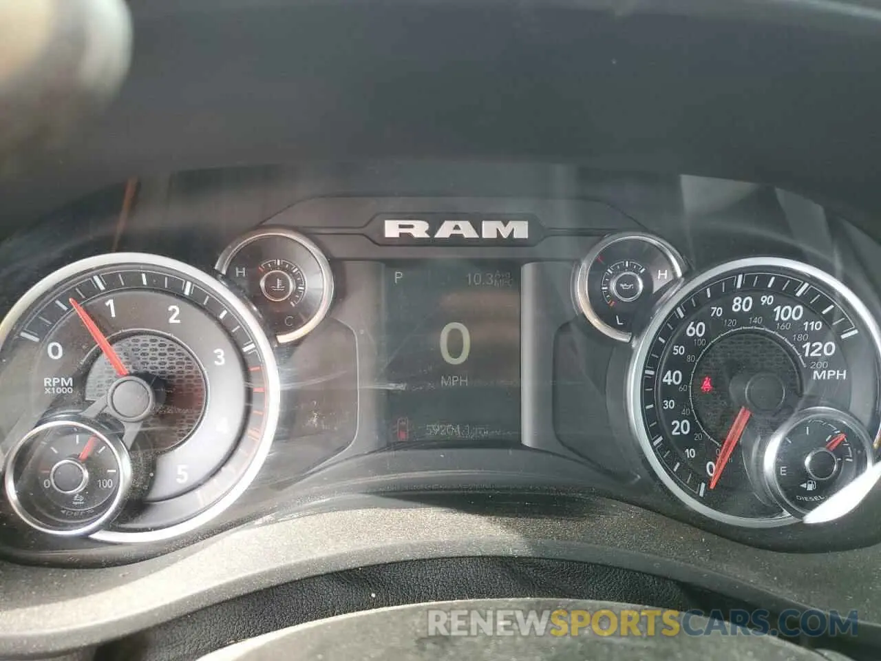 9 Photograph of a damaged car 3C6UR5DL8KG608735 RAM 2500 2019