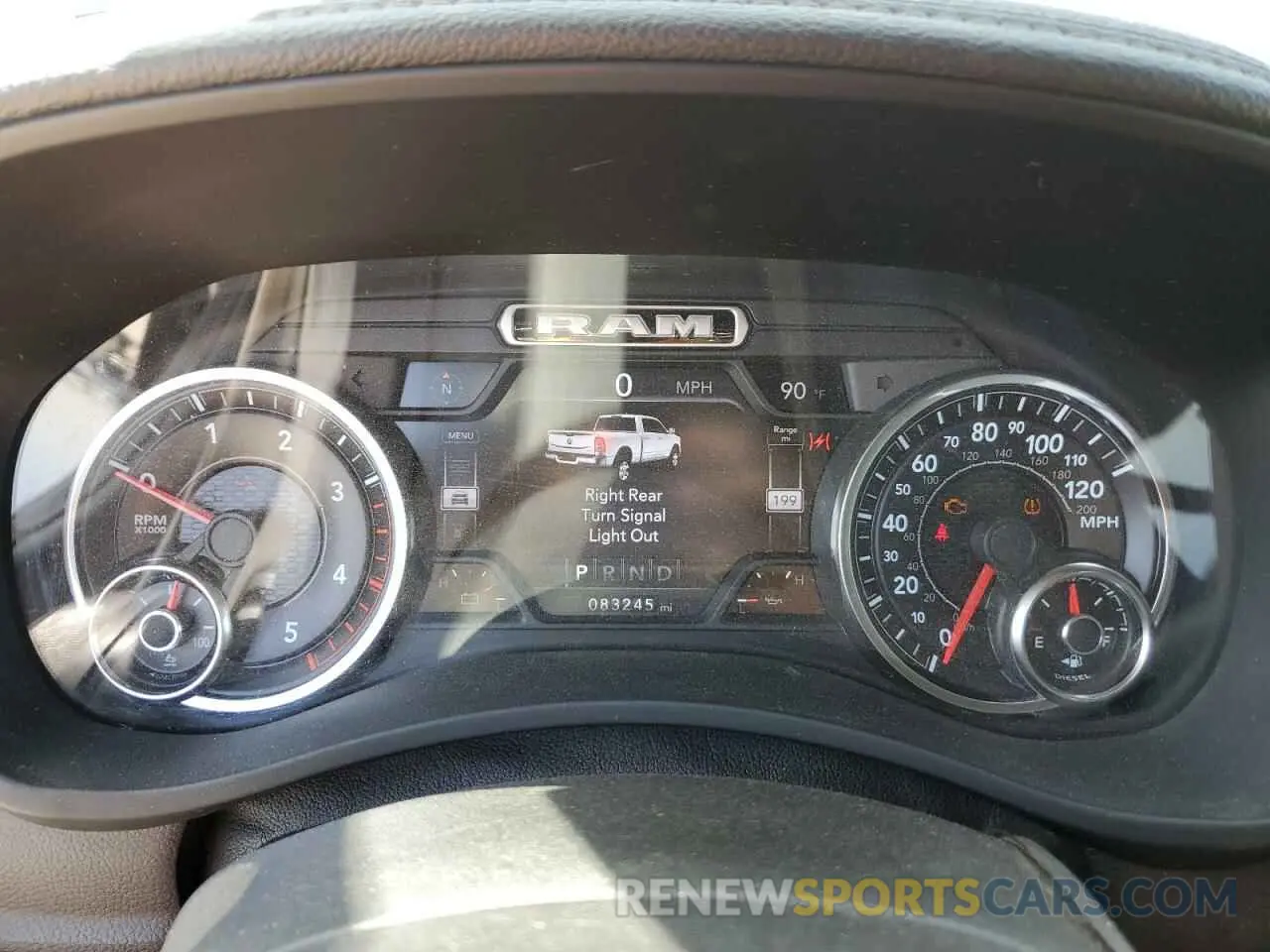9 Photograph of a damaged car 3C6UR5FL5KG652706 RAM 2500 2019
