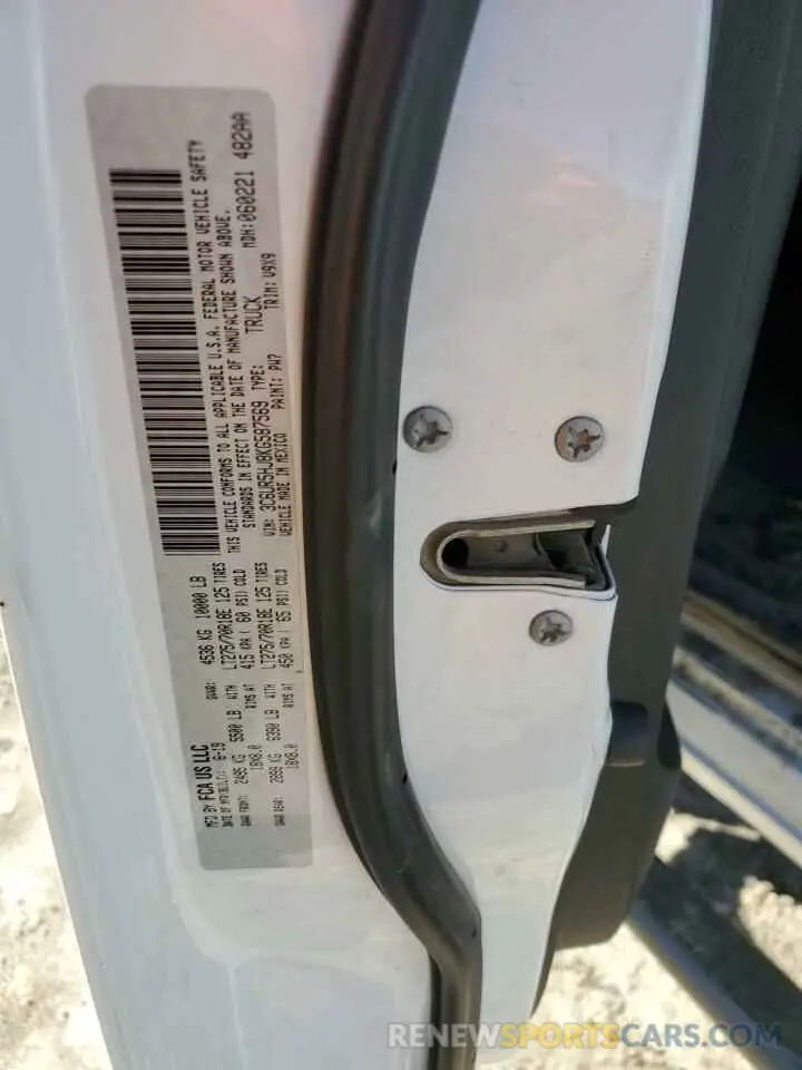 12 Photograph of a damaged car 3C6UR5HJ8KG587569 RAM 2500 2019