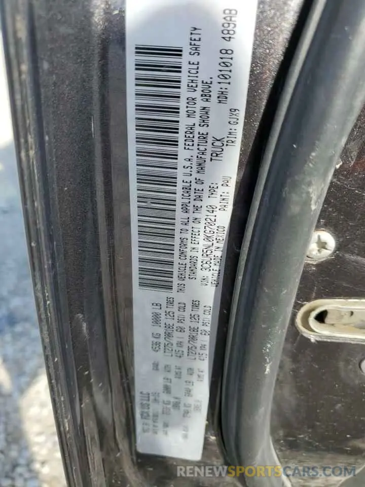 13 Photograph of a damaged car 3C6UR5NL0KG702140 RAM 2500 2019
