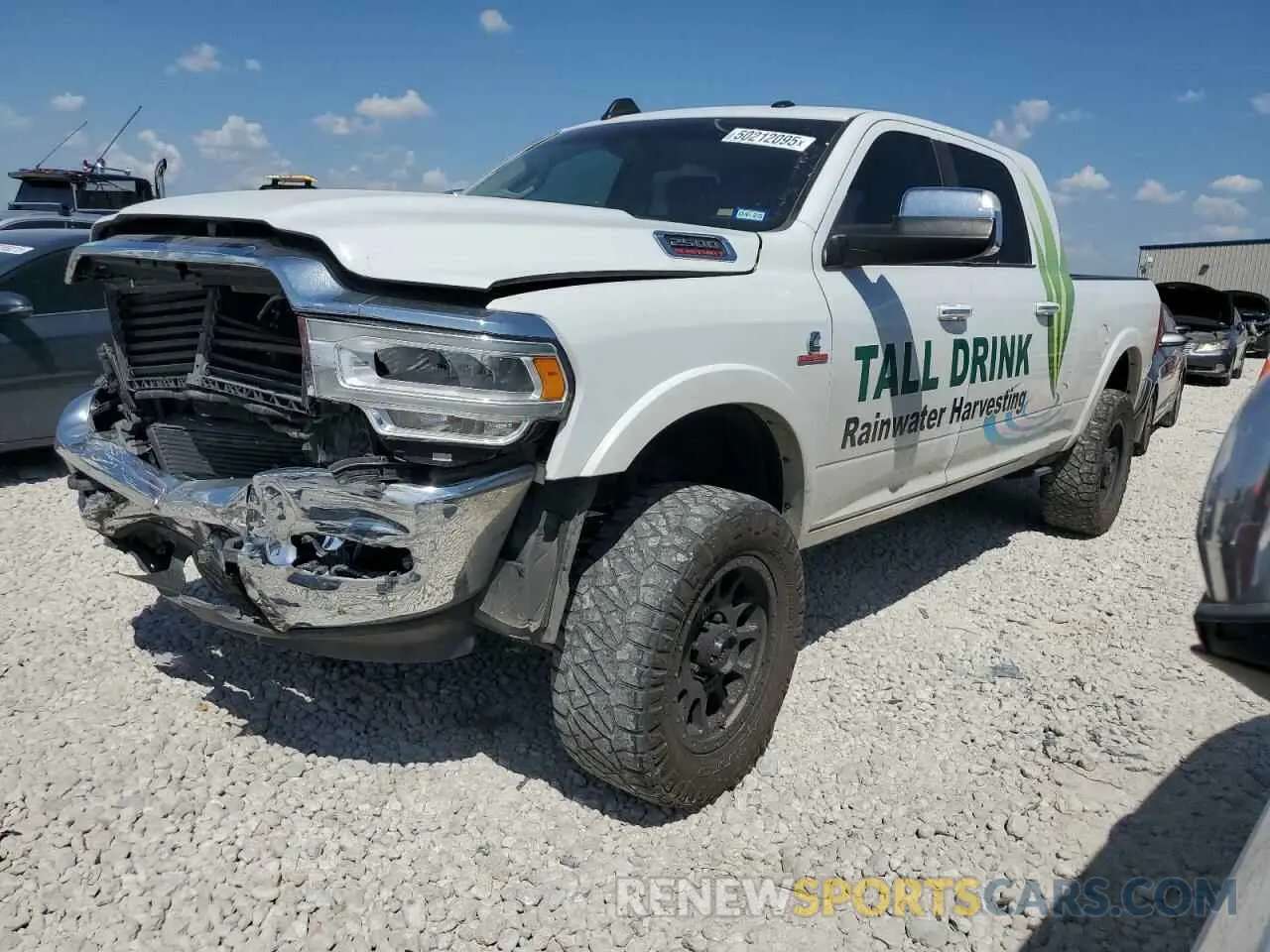 1 Photograph of a damaged car 3C6UR5NL2KG593602 RAM 2500 2019