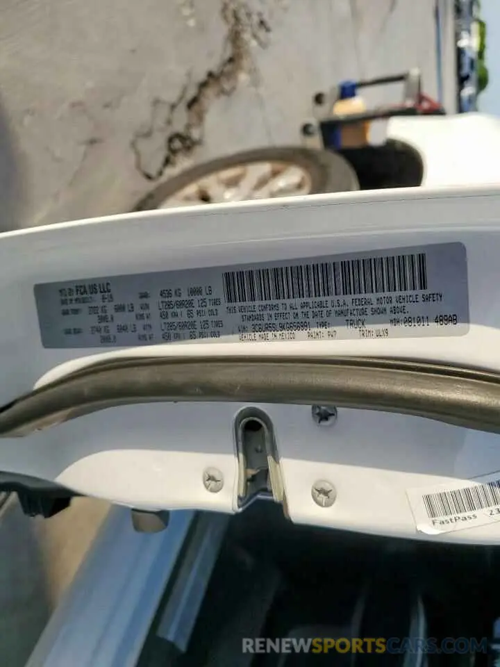 14 Фотография поврежденного автомобиля 3C6UR5SL9KG656991 RAM 2500 2019
