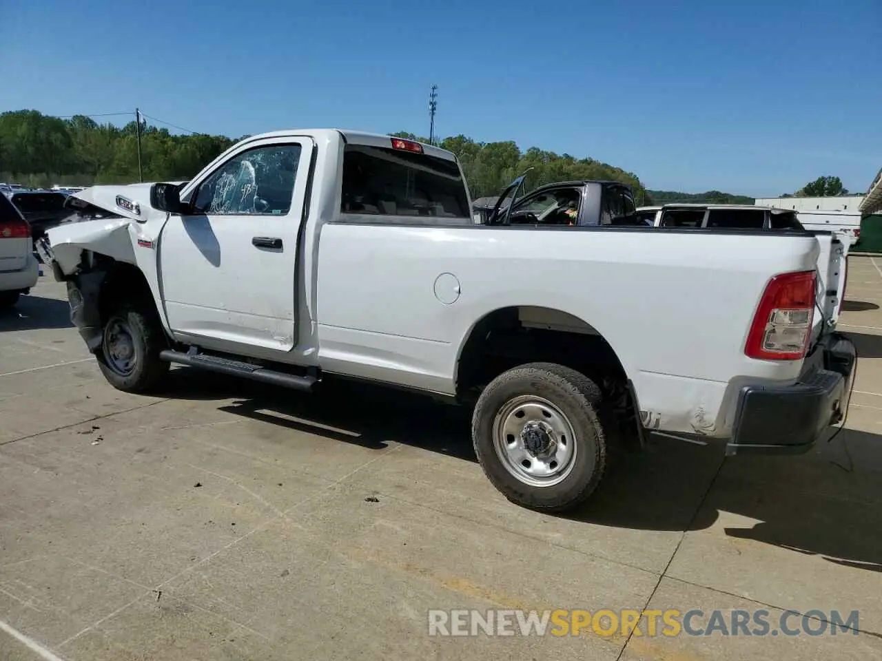 2 Photograph of a damaged car 3C6MR5AJ9LG206808 RAM 2500 2020