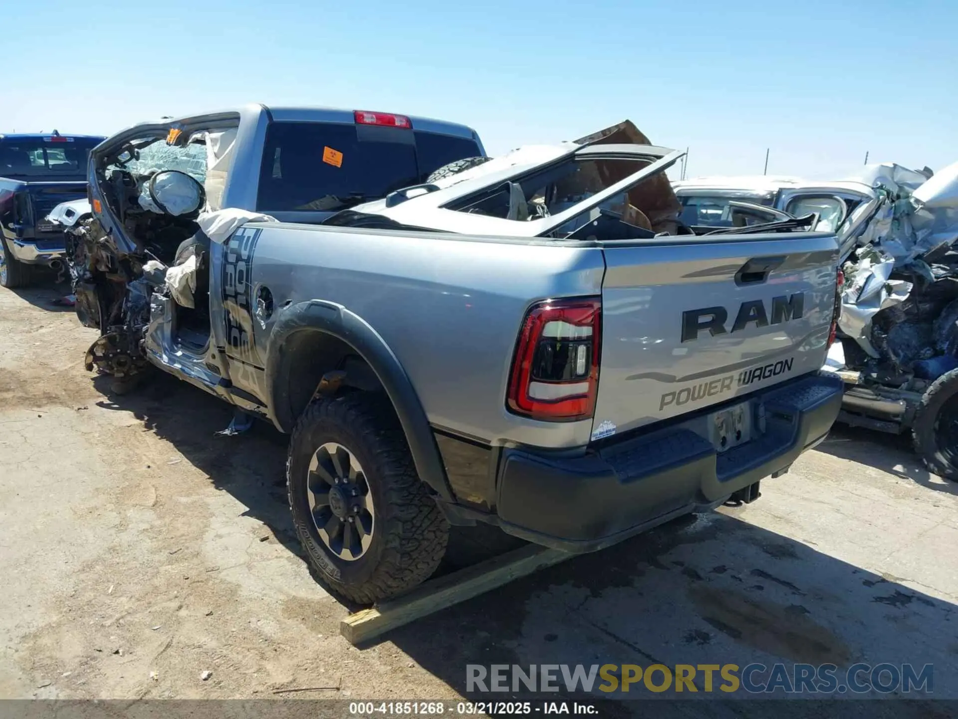 3 Photograph of a damaged car 3C6TR5EJ5LG112074 RAM 2500 2020
