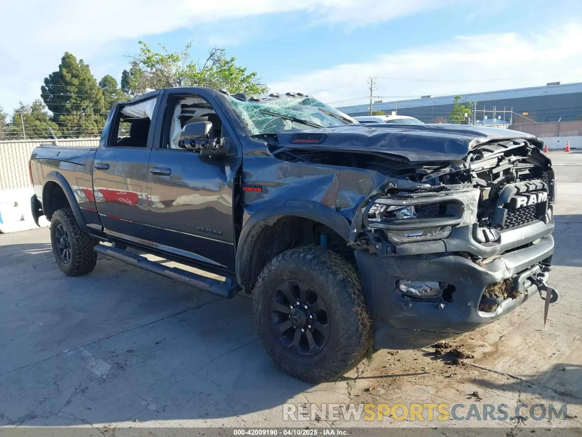 1 Photograph of a damaged car 3C6TR5EJ6LG166953 RAM 2500 2020