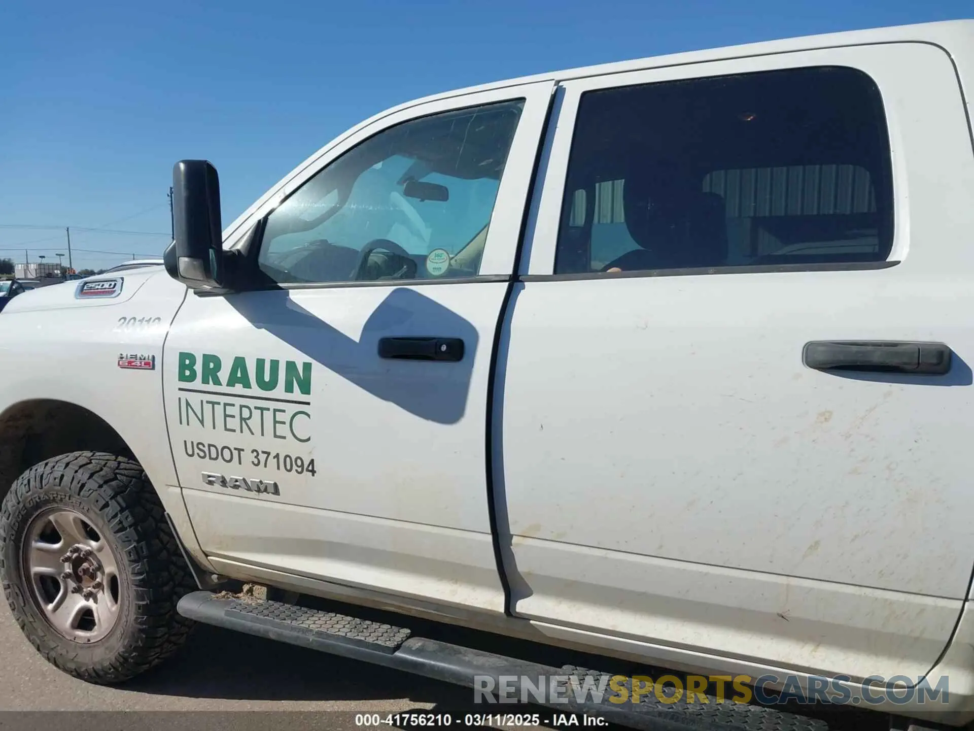 13 Photograph of a damaged car 3C6UR5CJ3LG187945 RAM 2500 2020