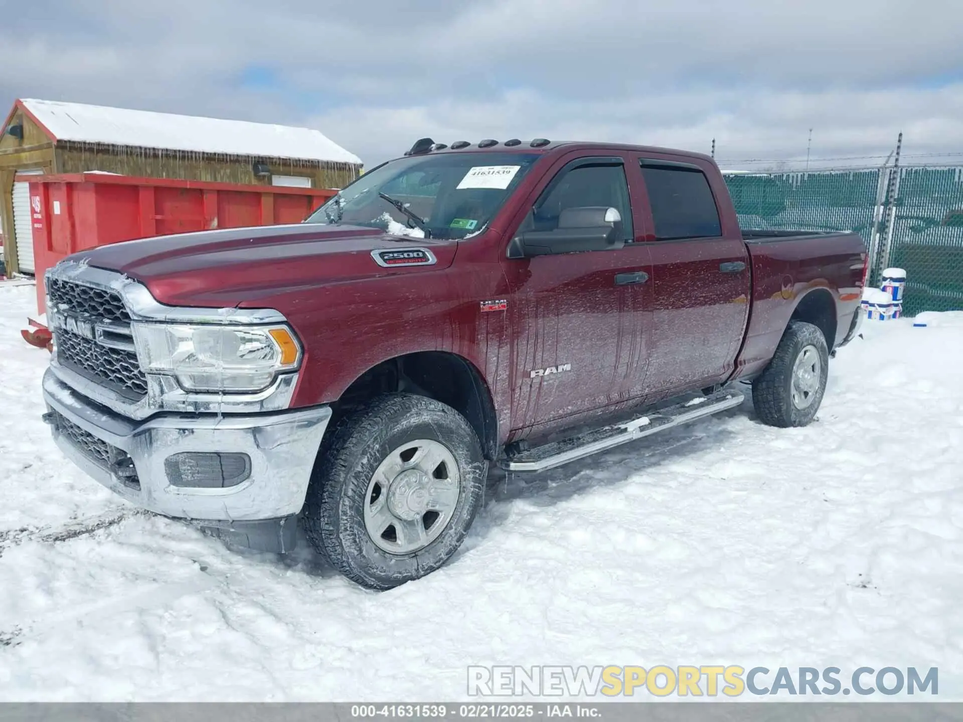 2 Photograph of a damaged car 3C6UR5CJ3LG214710 RAM 2500 2020