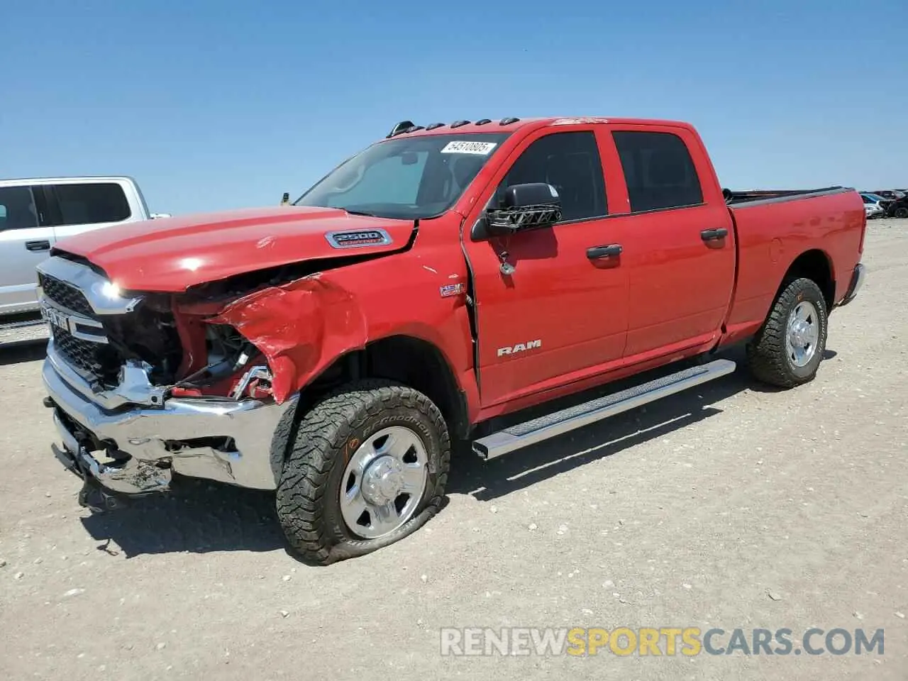 1 Photograph of a damaged car 3C6UR5CJ4LG275550 RAM 2500 2020