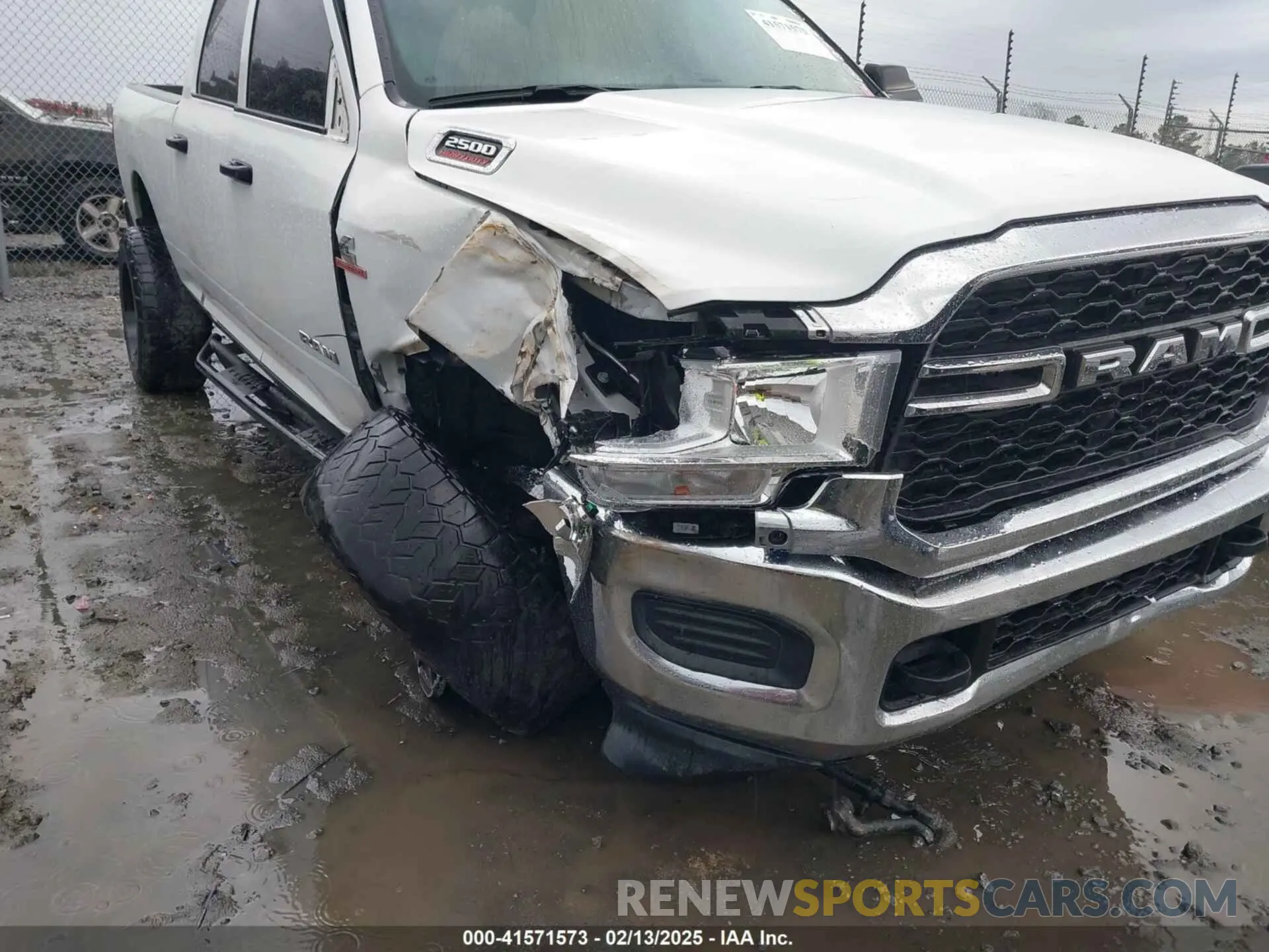6 Photograph of a damaged car 3C6UR5CL0LG280648 RAM 2500 2020