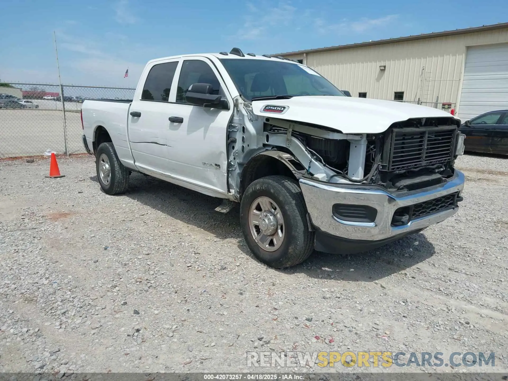 1 Photograph of a damaged car 3C6UR5CL9LG258440 RAM 2500 2020