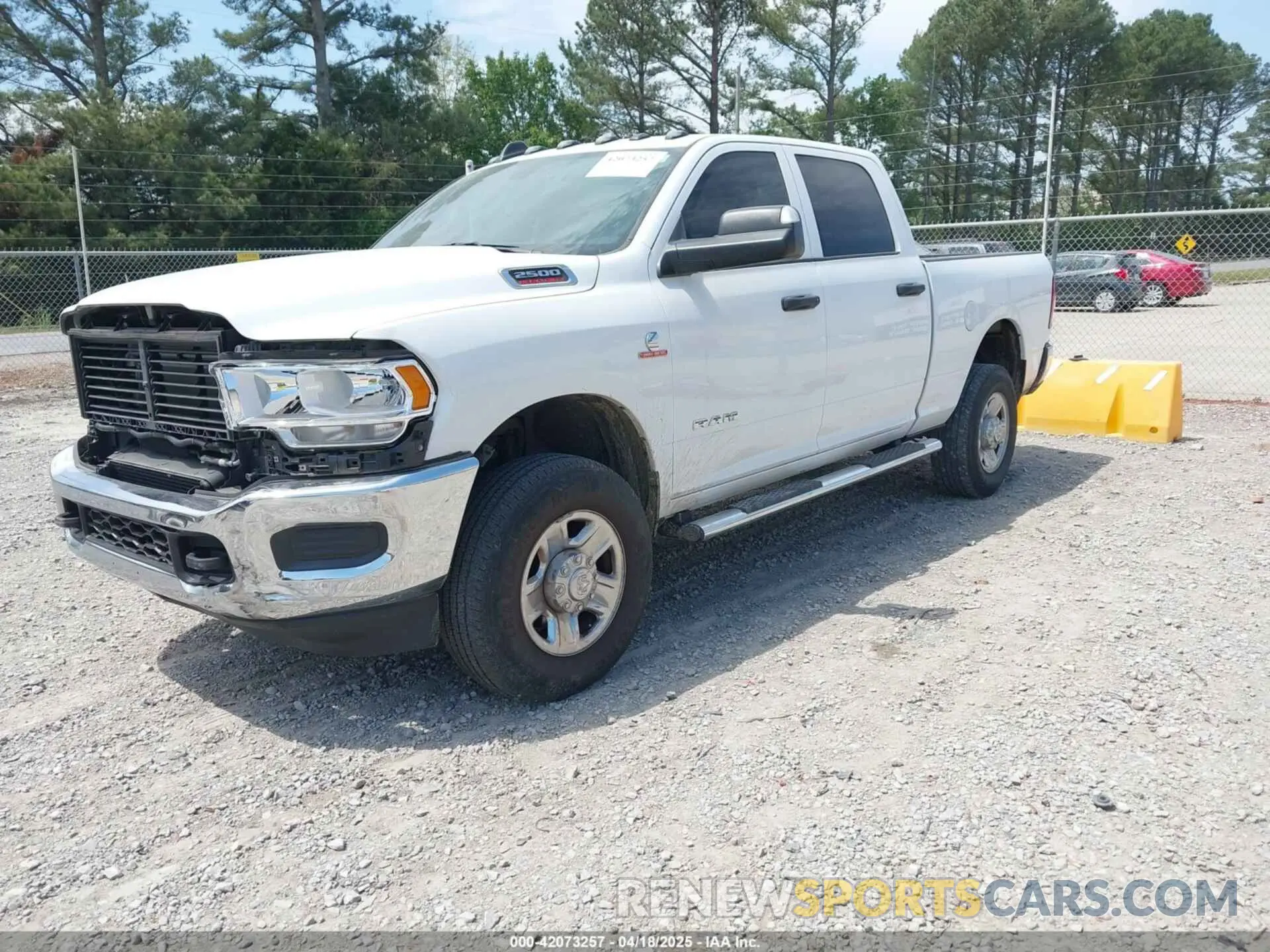 2 Photograph of a damaged car 3C6UR5CL9LG258440 RAM 2500 2020