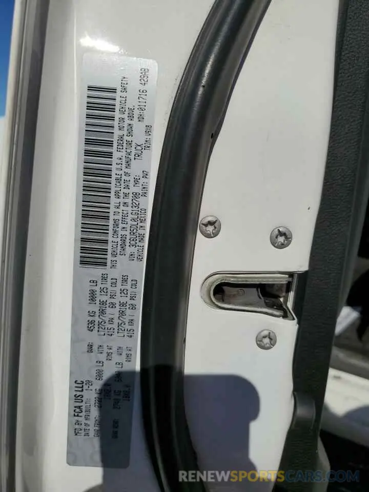 12 Фотография поврежденного автомобиля 3C6UR5DL0LG132708 RAM 2500 2020