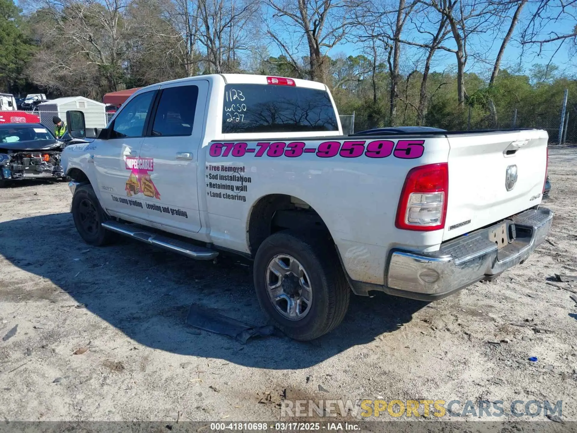 3 Photograph of a damaged car 3C6UR5DL6LG141123 RAM 2500 2020