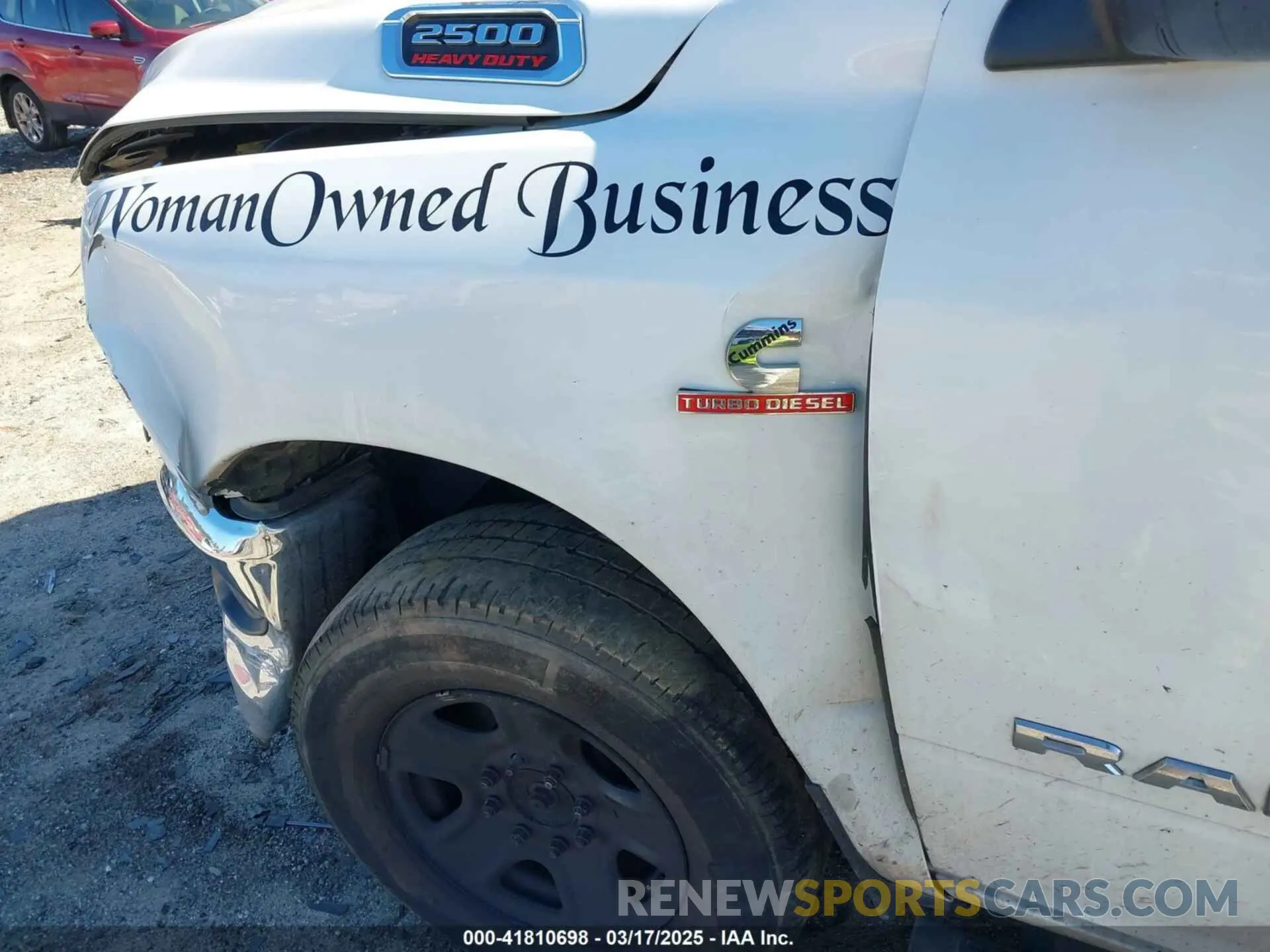 6 Photograph of a damaged car 3C6UR5DL6LG141123 RAM 2500 2020