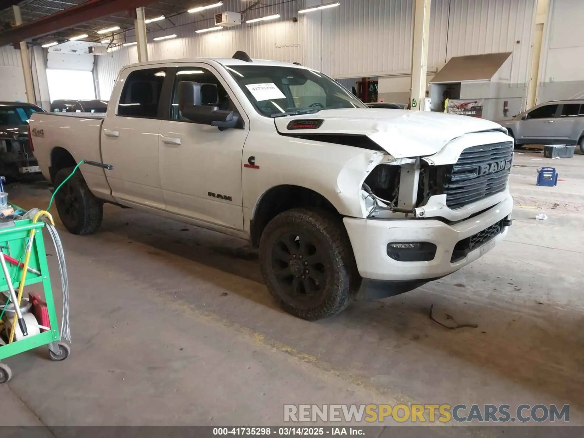 1 Photograph of a damaged car 3C6UR5DL9LG244374 RAM 2500 2020