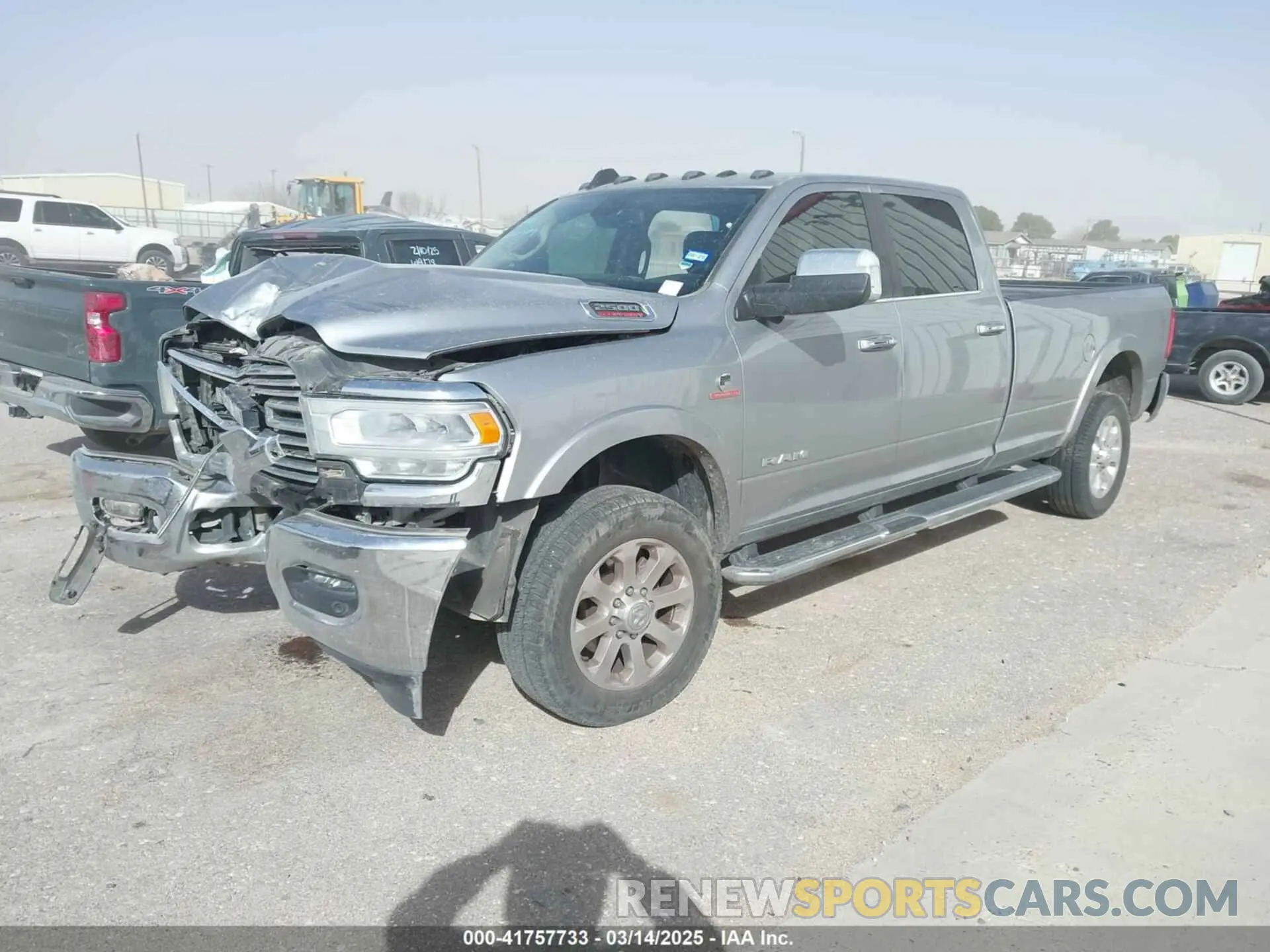 2 Photograph of a damaged car 3C6UR5KL5LG148079 RAM 2500 2020